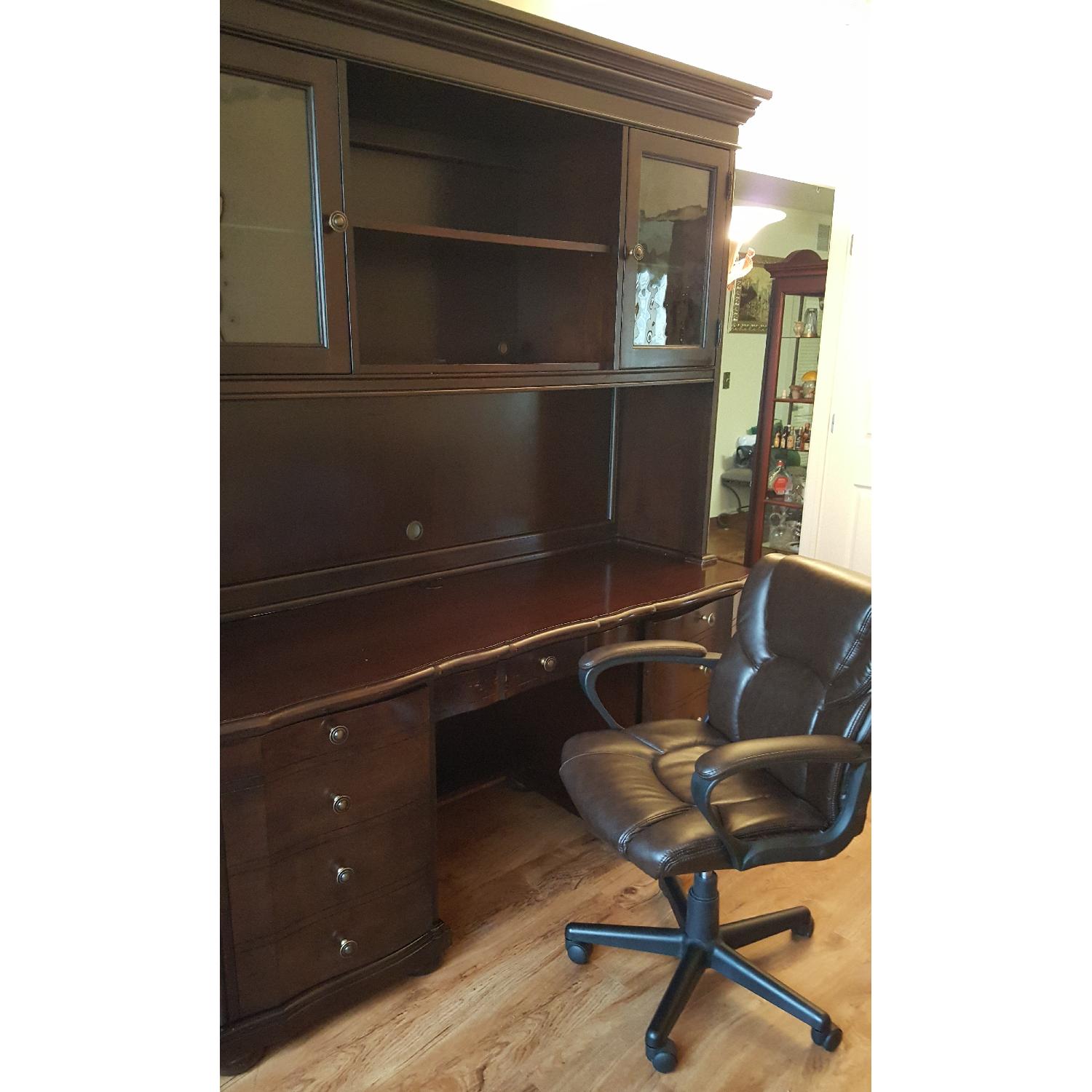Raymour & Flanigan Desk & Hutch - image-3