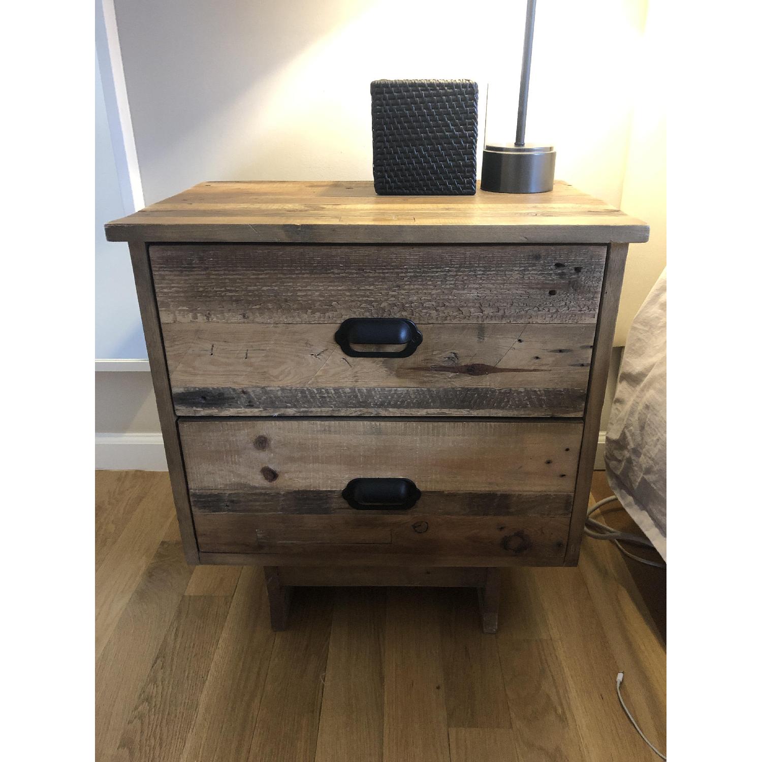 West Elm Emmerson Reclaimed Wood 2Drawer Nightstand AptDeco