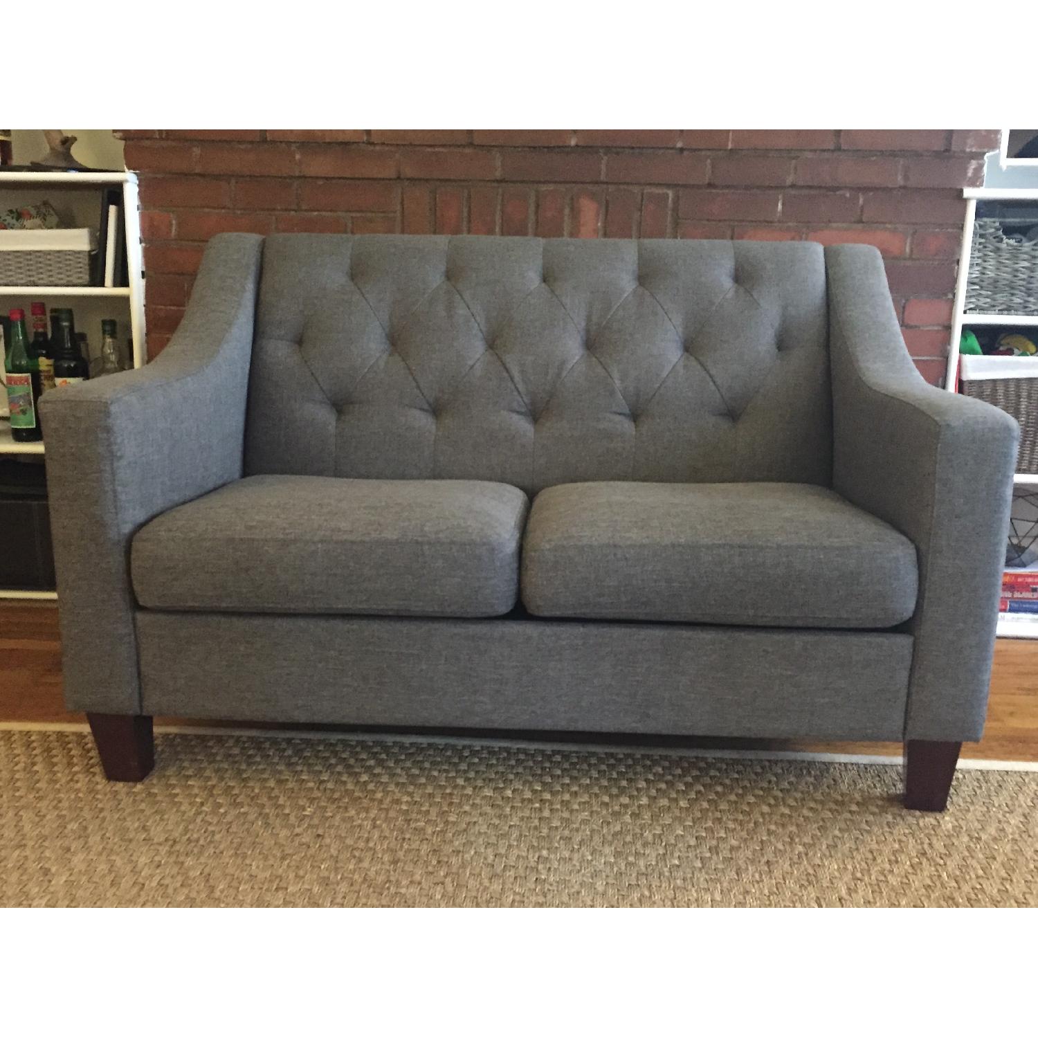 target grey loveseat