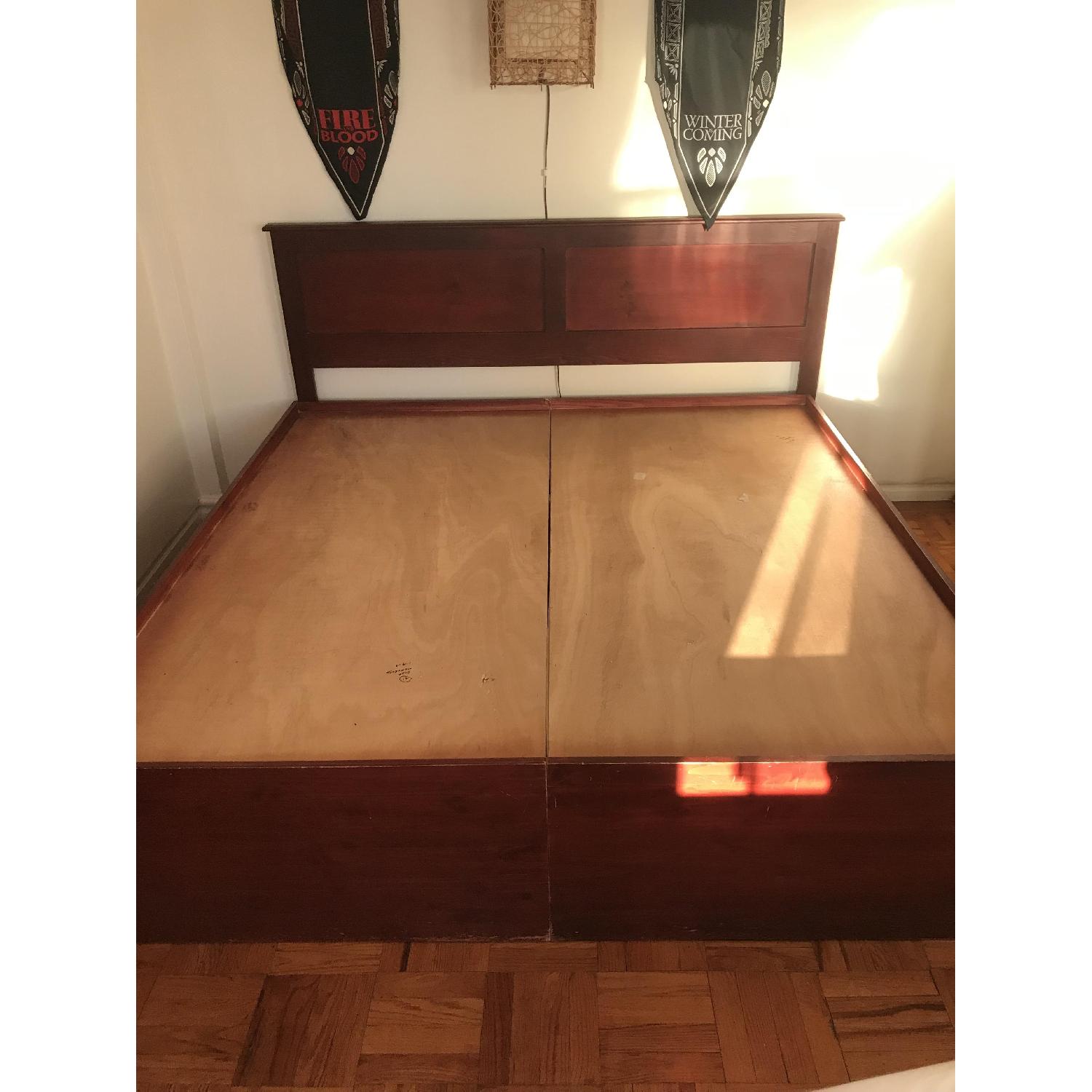 Gothic Cabinet Craft King Storage Bed w/ Headboard - image-1