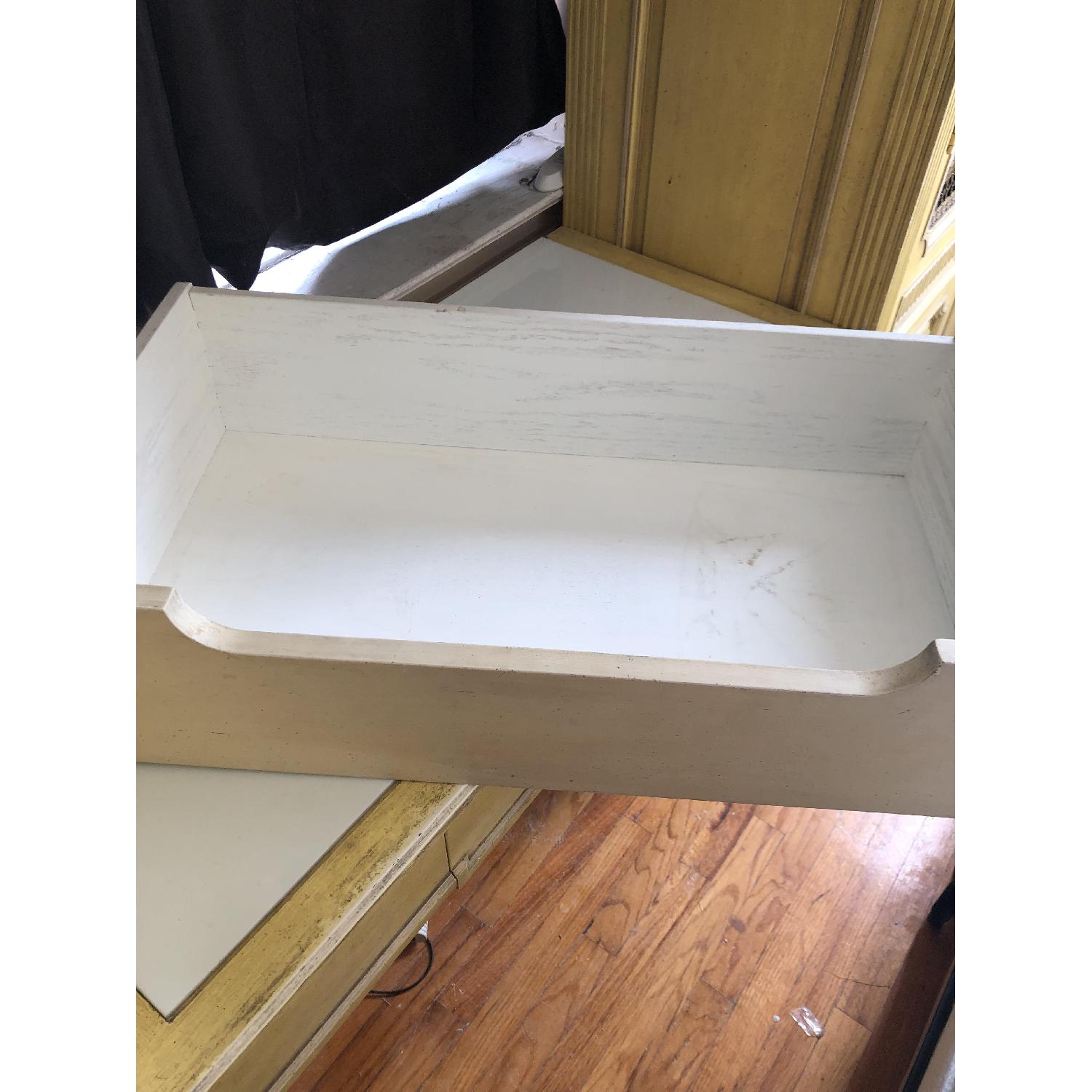 Solid Wood Vintage Armoires w/ Attached Desk AptDeco