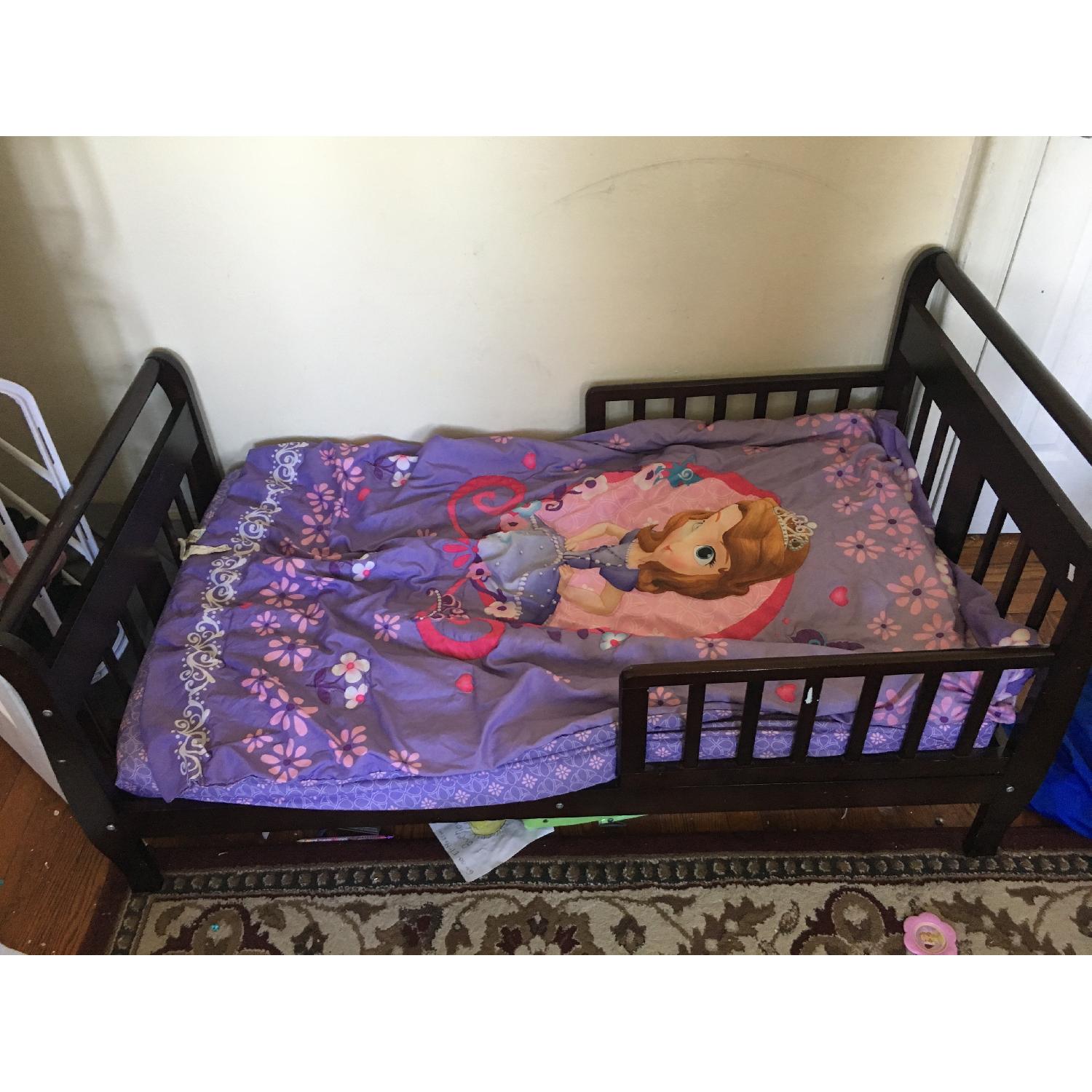 Wood Crib Bed - image-1