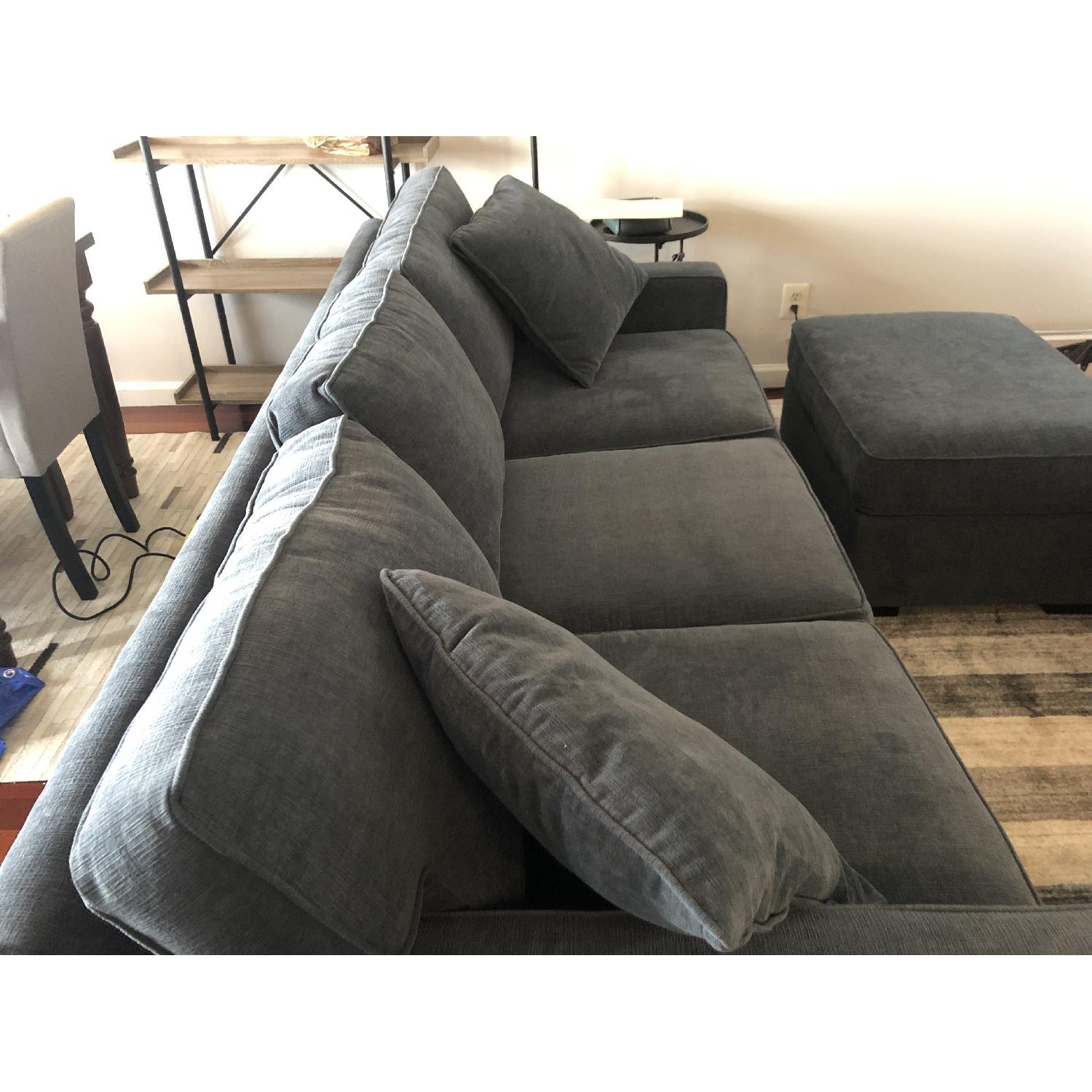 Macy's 86" Radley Fabric Sofa & Ottoman - image-4