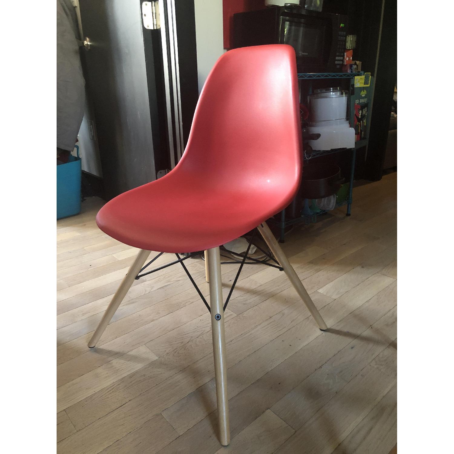 Mid-Century Modern Red Dining Chairs - image-1