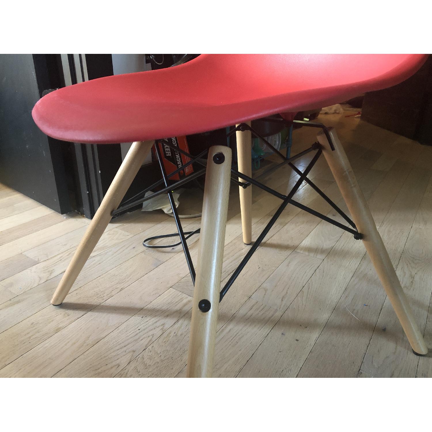 Mid-Century Modern Red Dining Chairs - image-3