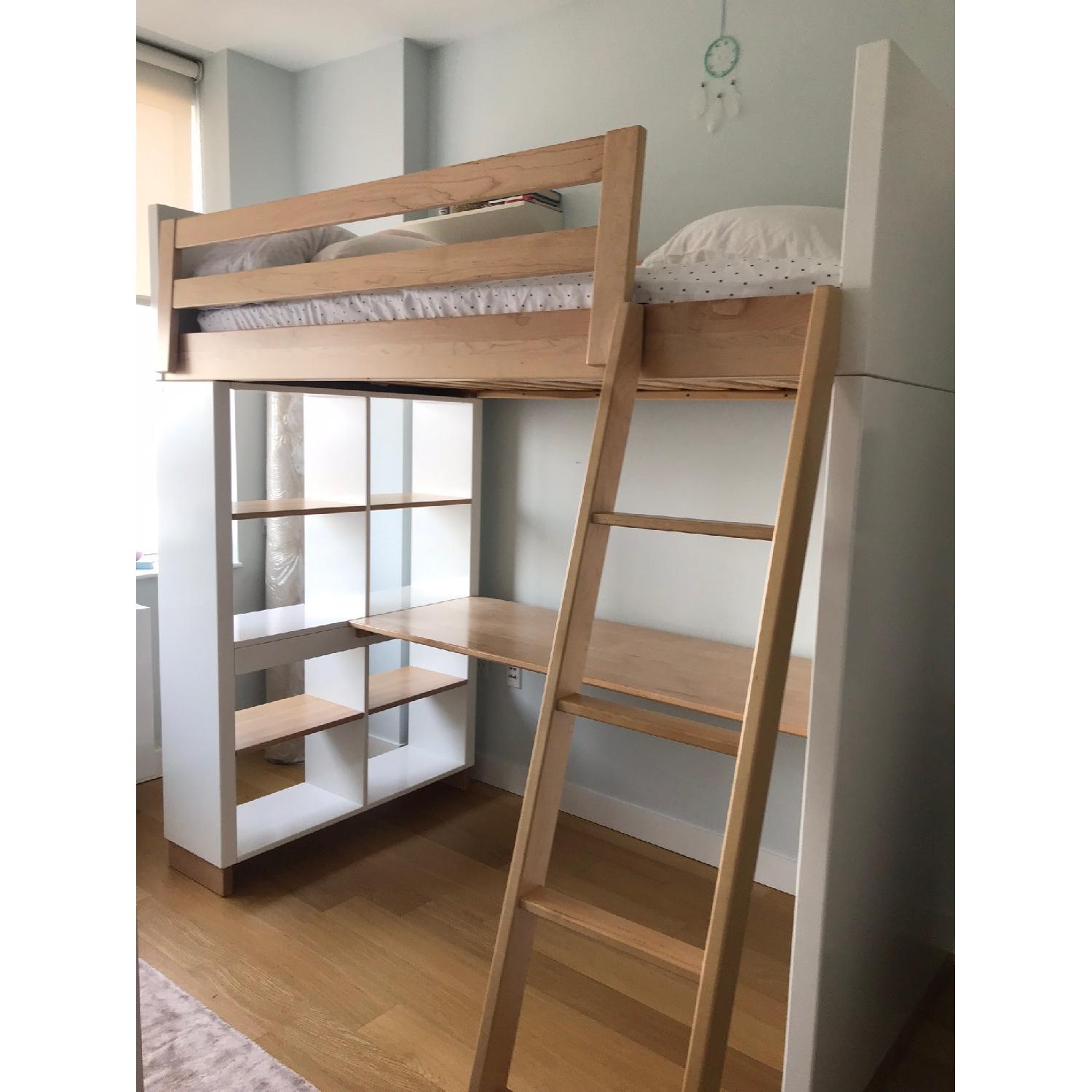 Room & Board Moda Loft Bed w/ Desk & Bookcase - image-1
