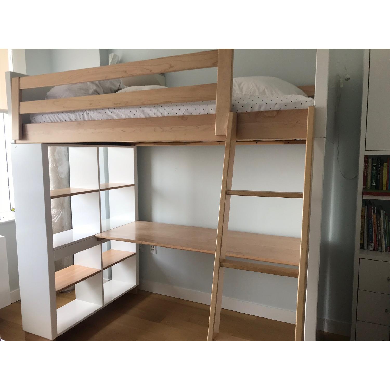 Room & Board Moda Loft Bed w/ Desk & Bookcase - image-3
