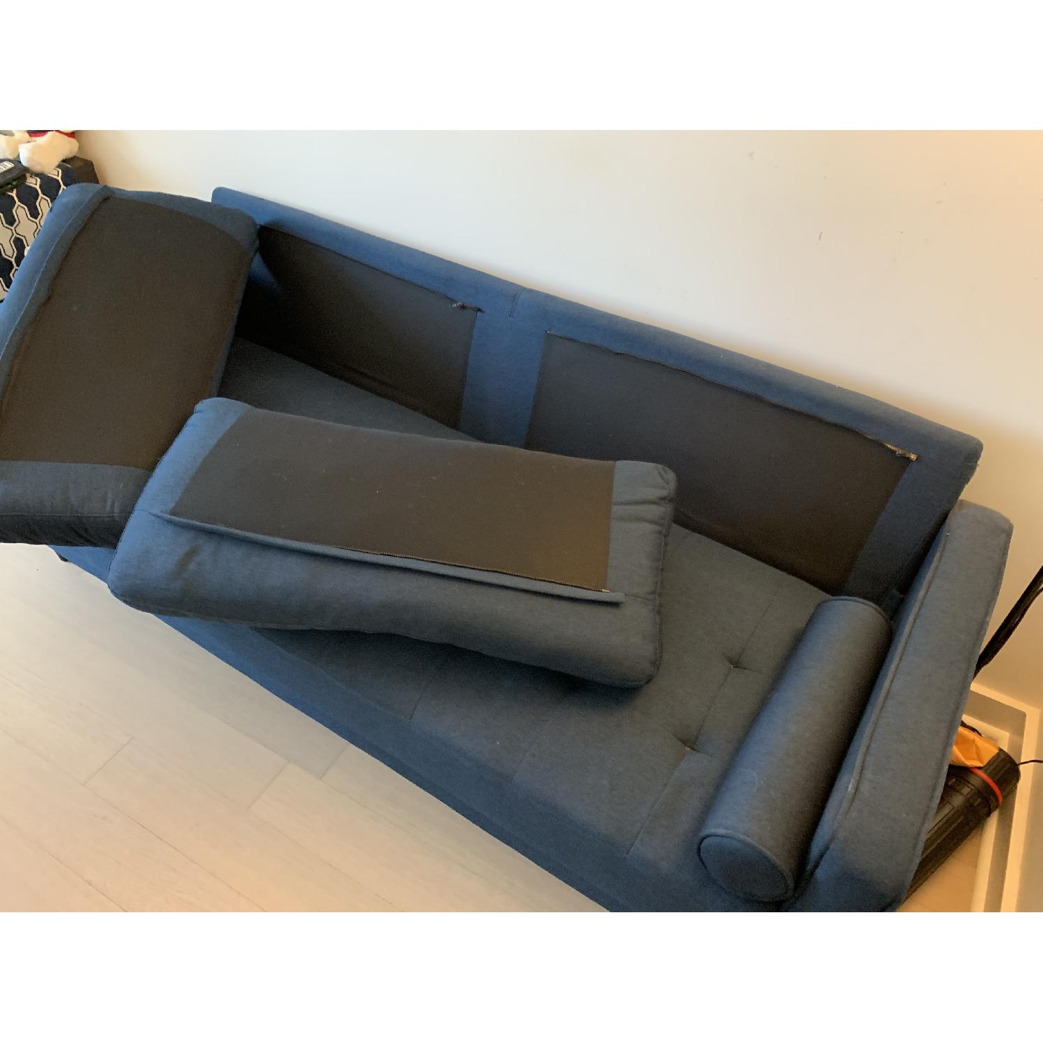 Modern Sofa w/ Wood Legs - image-1