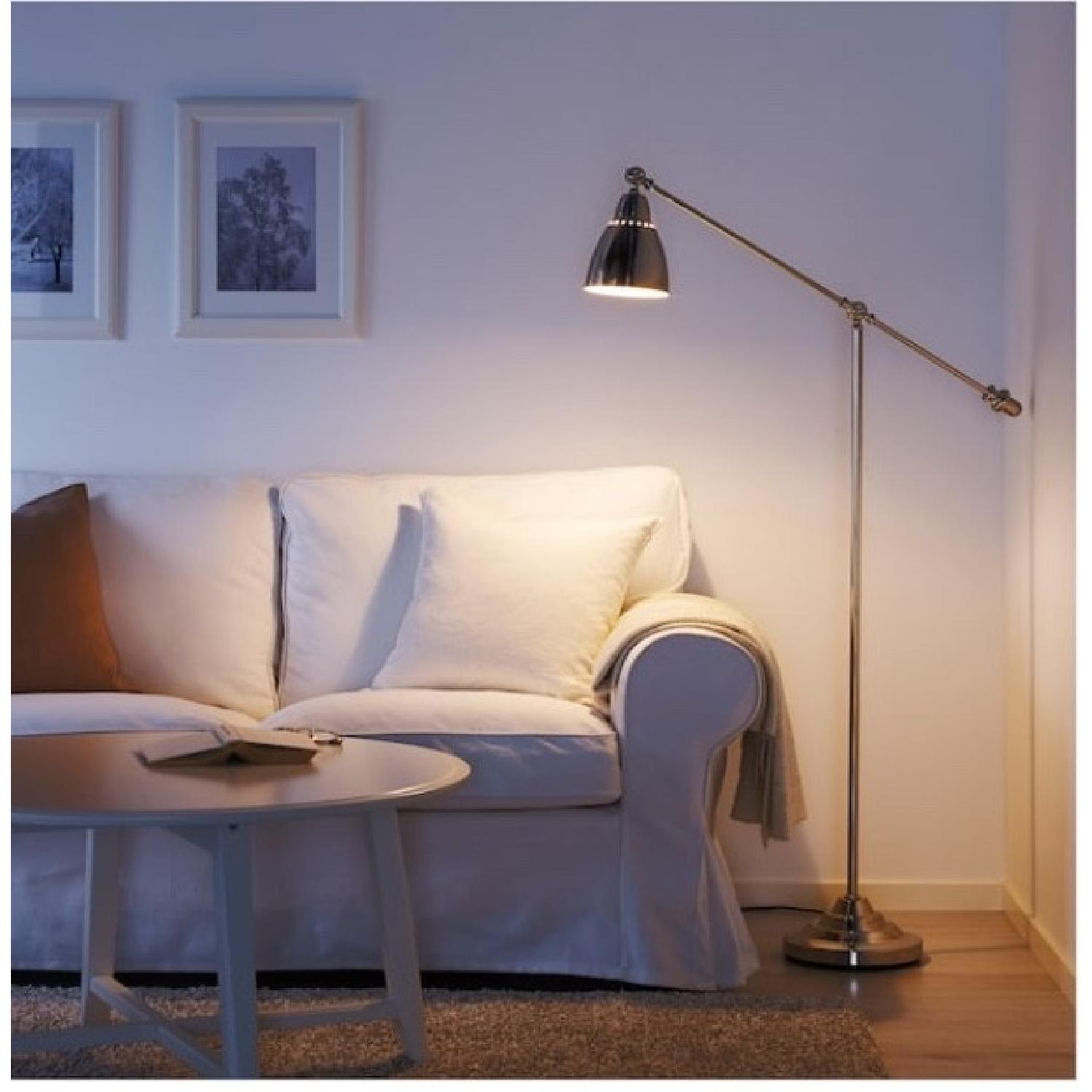 Silver Metal Architects Floor Lamp - image-1