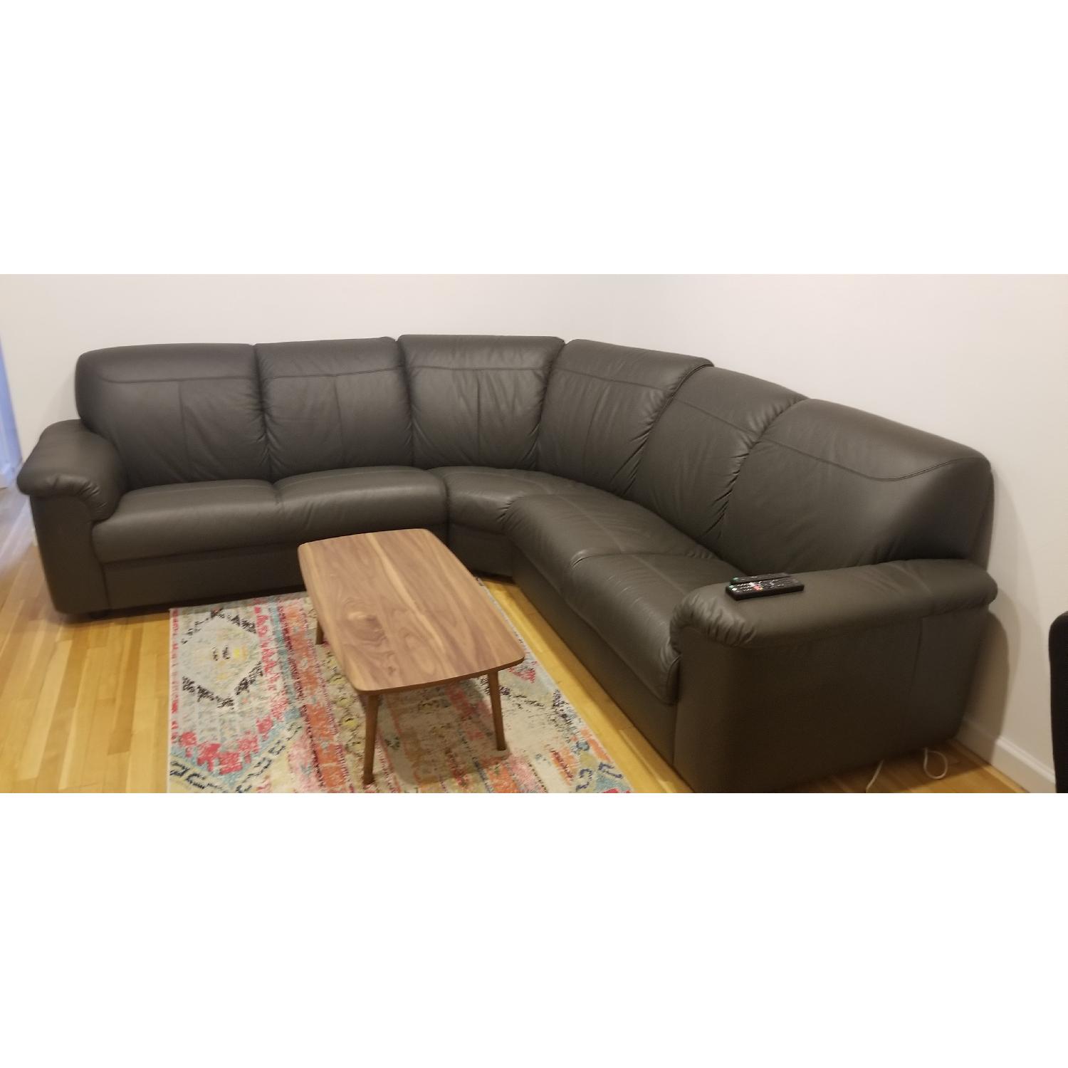 Ikea Timsfors Faux Leather Sectional Sofa - image-1
