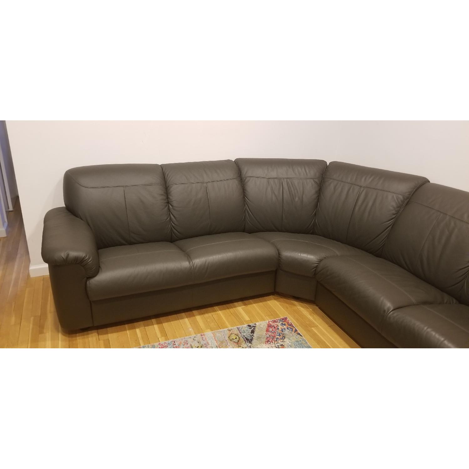 Ikea Timsfors Faux Leather Sectional Sofa - image-4