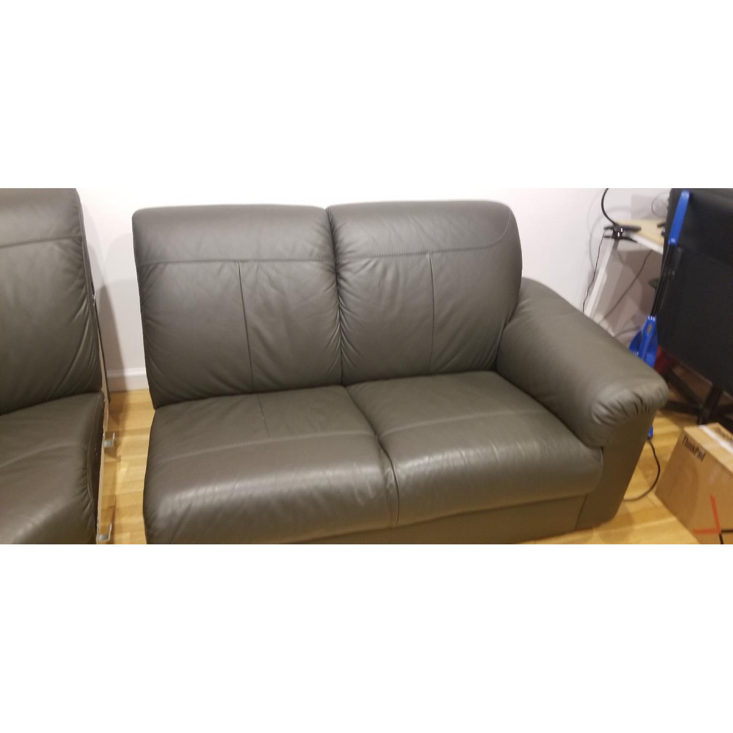 Ikea Timsfors Faux Leather Sectional Sofa - image-11