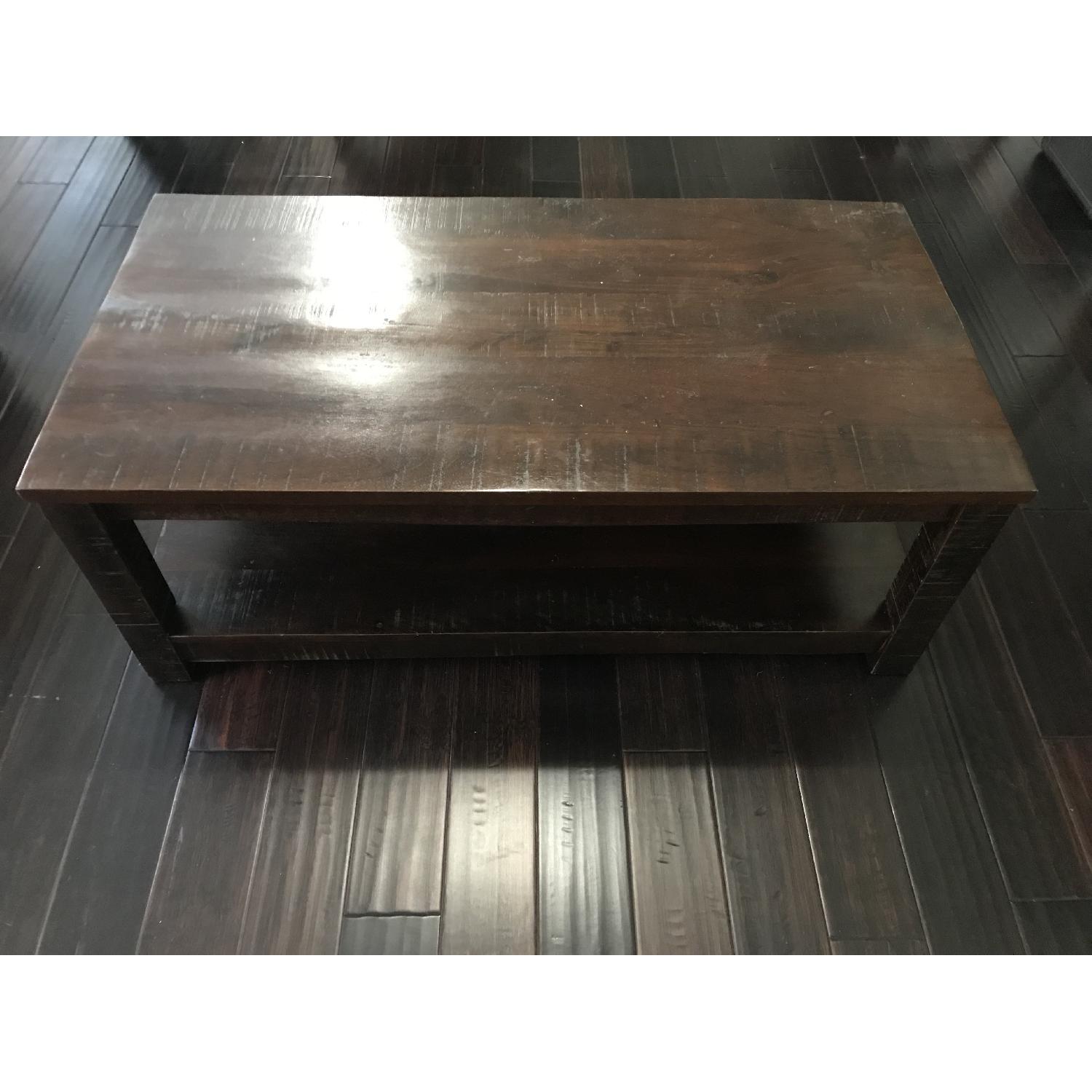 Pier 1 Parsons Tobacco Brown Coffee Table AptDeco