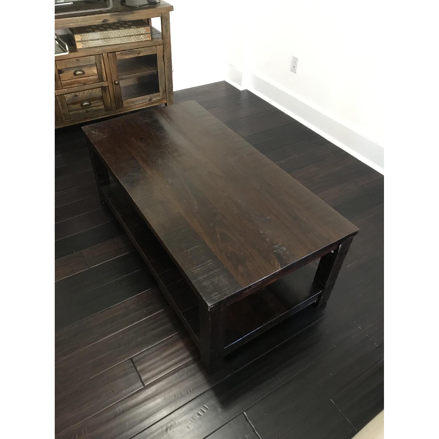 Pier 1 Parsons Tobacco Brown Coffee Table AptDeco