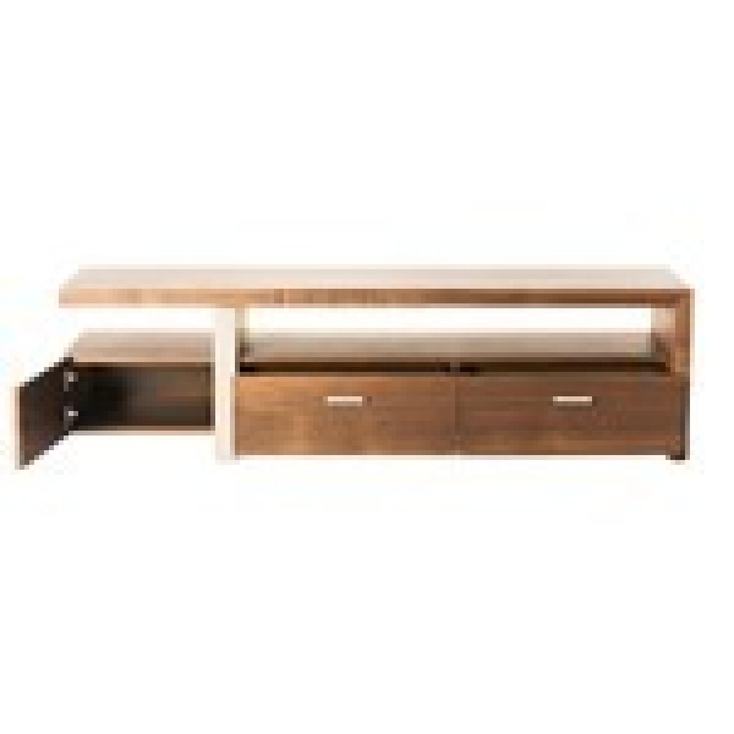 Modern Contemporary Oslo Brown TV Bench & Storage - image-1