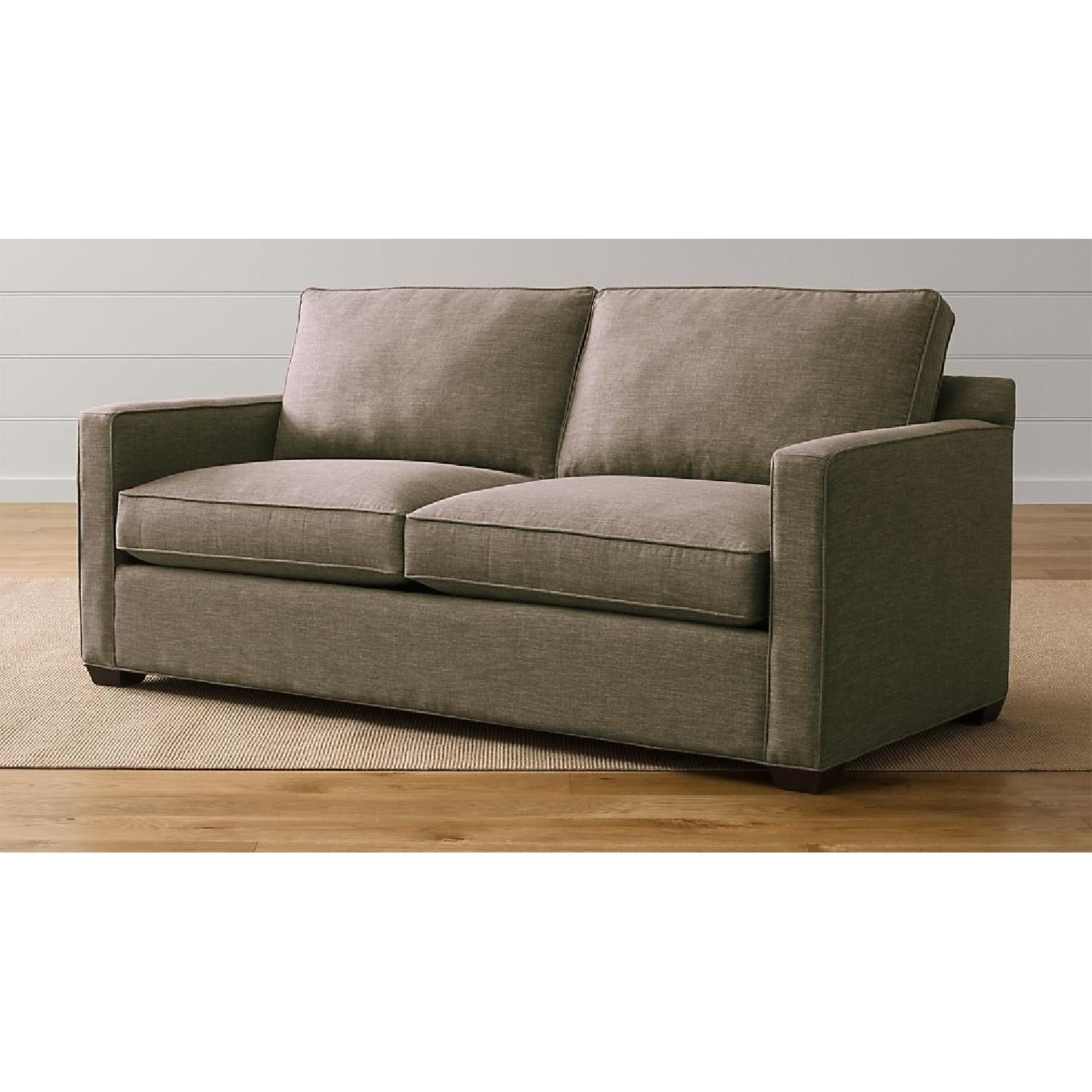 Crate & Barrel Davis Queen Sleeper Sofa in Mink - image-1