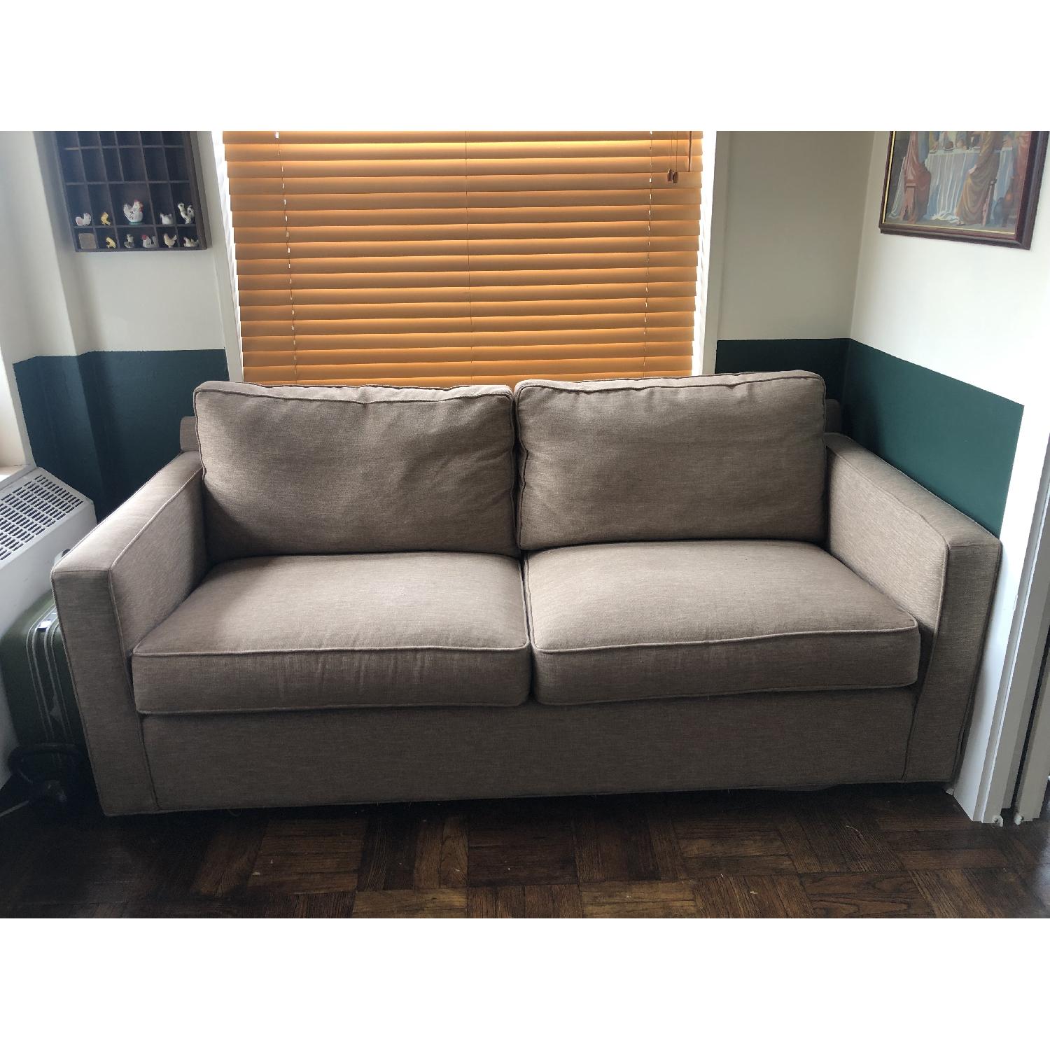 Crate & Barrel Davis Queen Sleeper Sofa in Mink - image-4