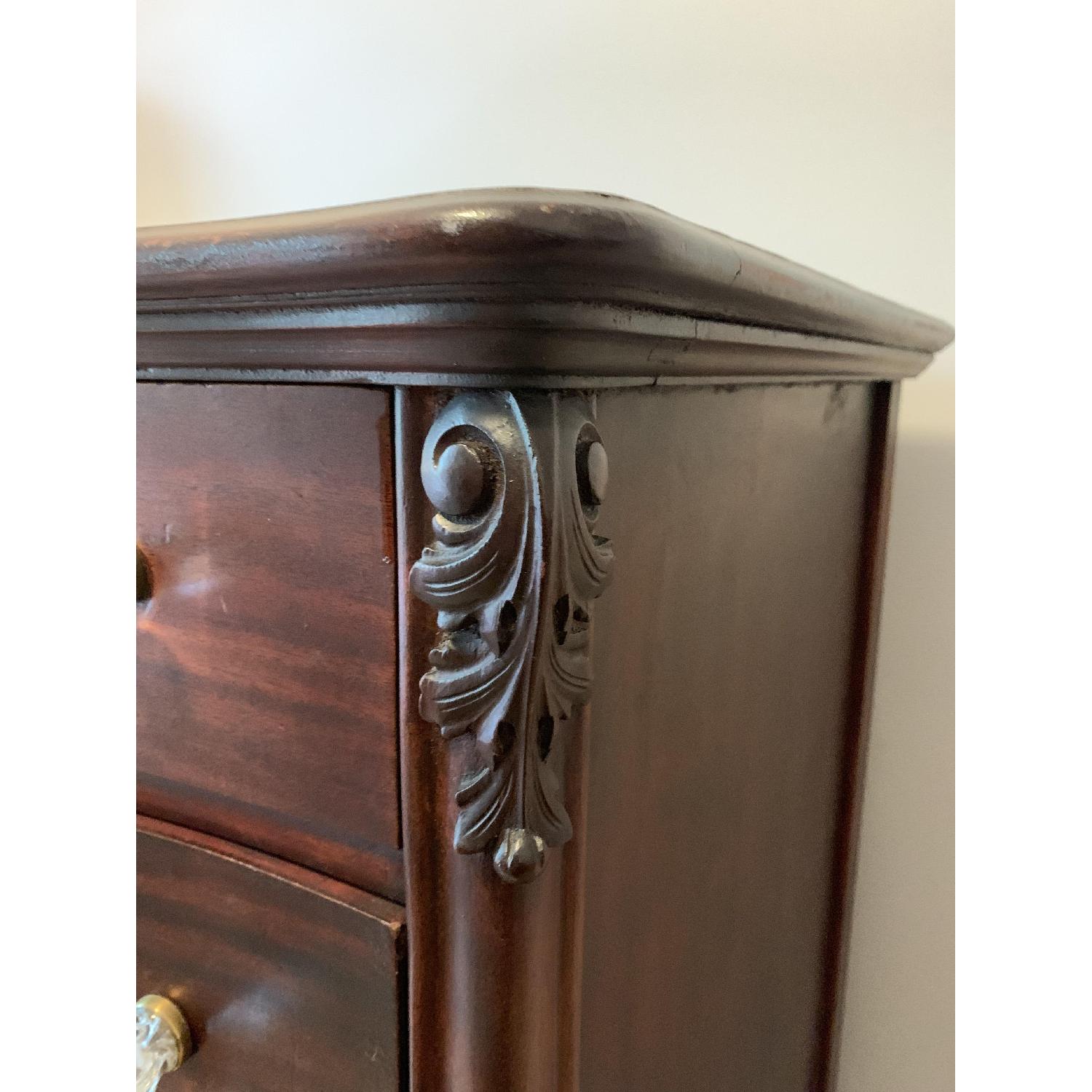 Antique Mahogany 7-Drawer Dresser w/ Glass Drawer Pulls - image-4