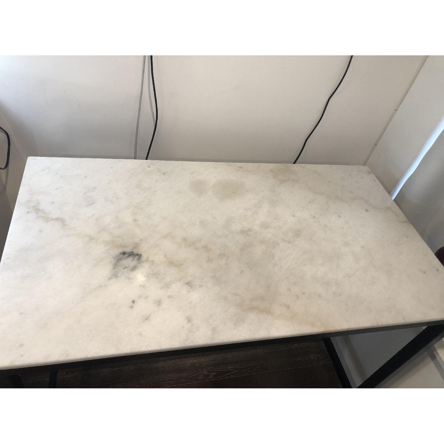 World Market Blaine Marble Top Table - image-1