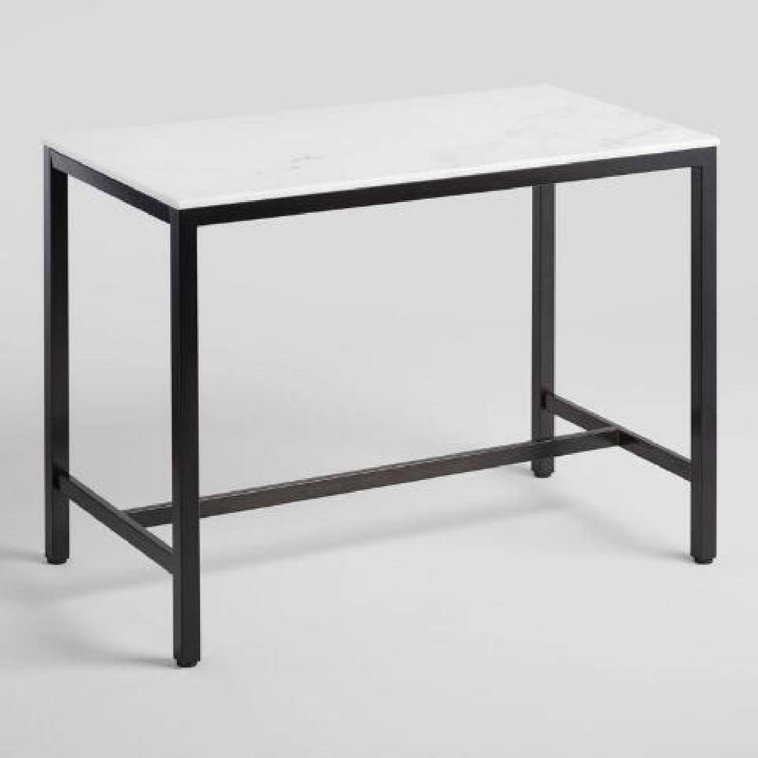 World Market Blaine Marble Top Table - image-5