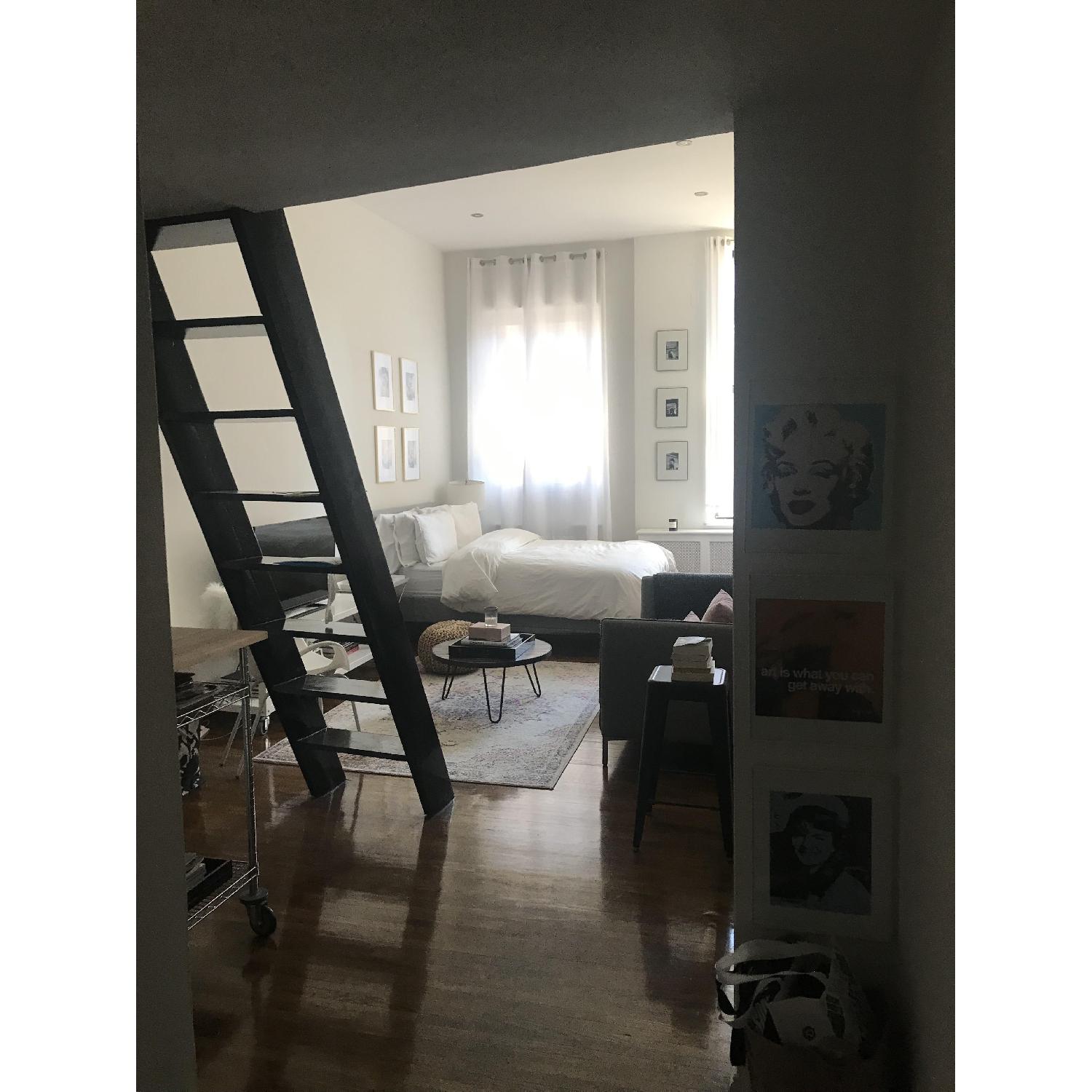 World Market Round Wood Hairpin Coffee Table - image-2