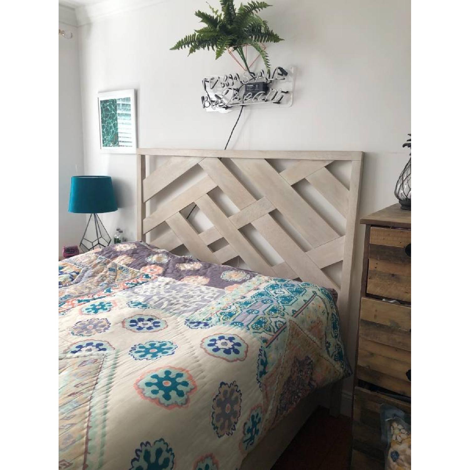 West Elm Reclaimed Wood Queen Bed Frame - image-2