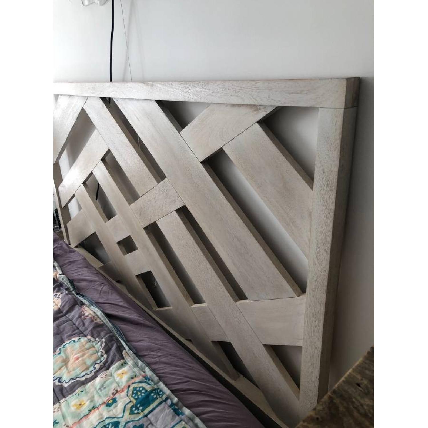 West Elm Reclaimed Wood Queen Bed Frame - image-5