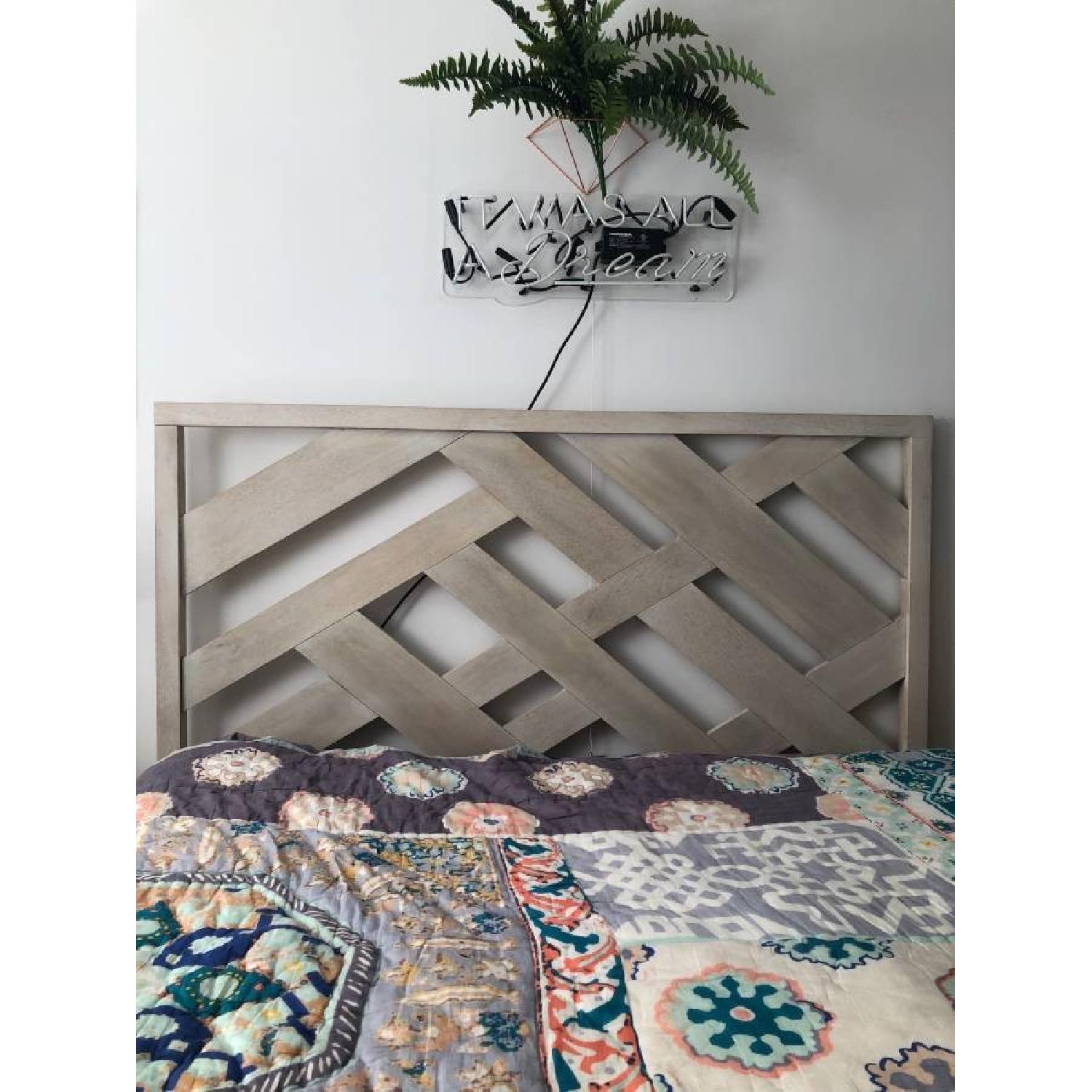 West Elm Reclaimed Wood Queen Bed Frame - image-6