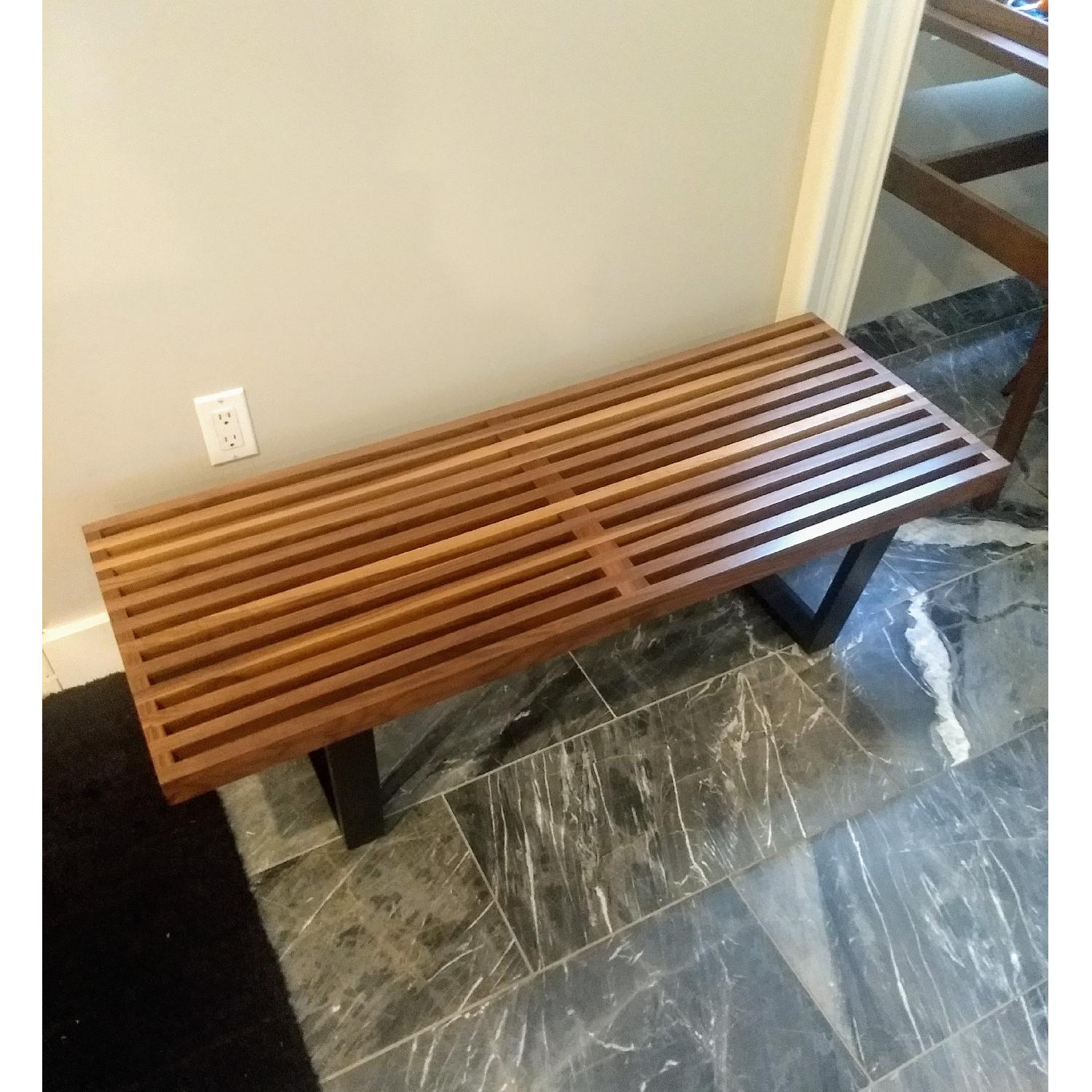 Design Within Reach Nelson Platform Bench in Walnut - image-1