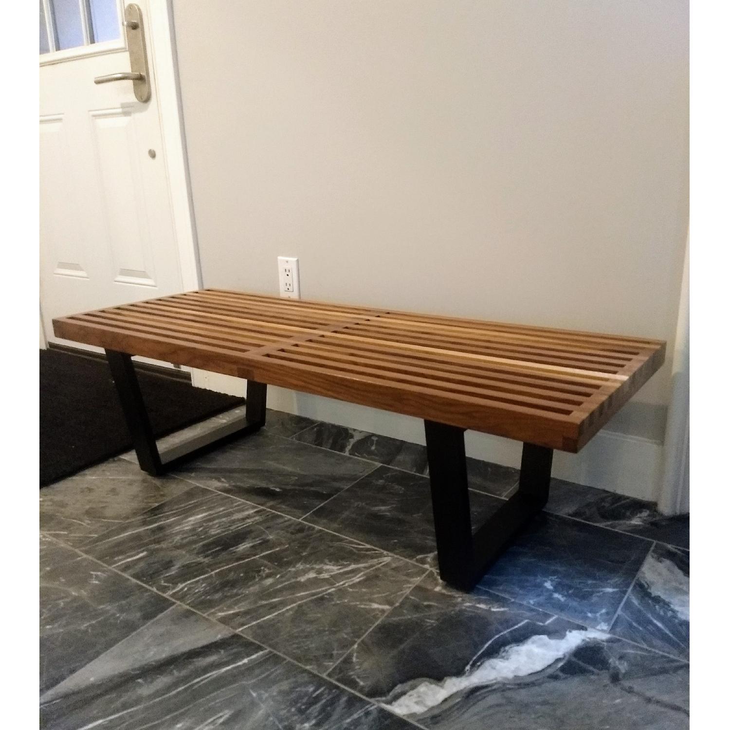 Design Within Reach Nelson Platform Bench in Walnut - image-2