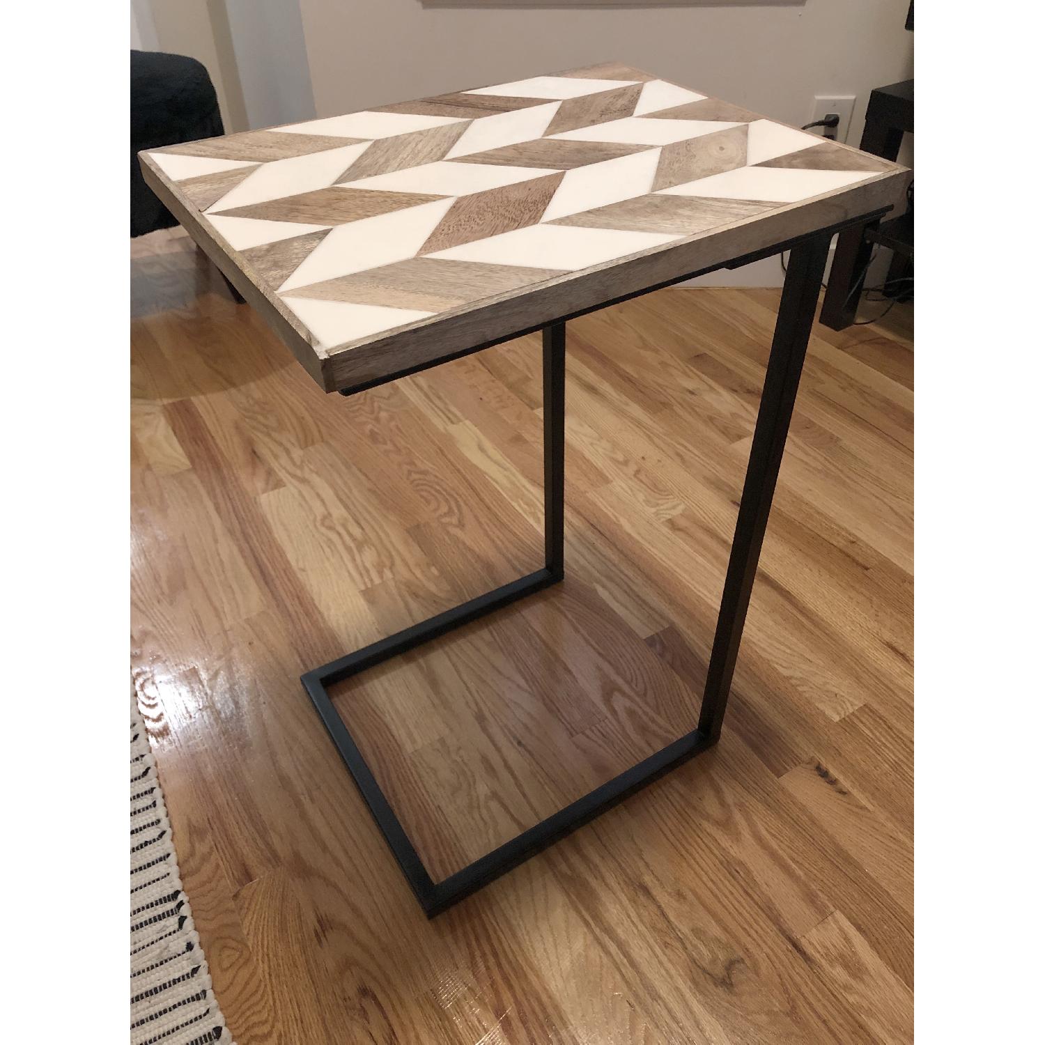 World Market Herringbone Laptop Table - image-1