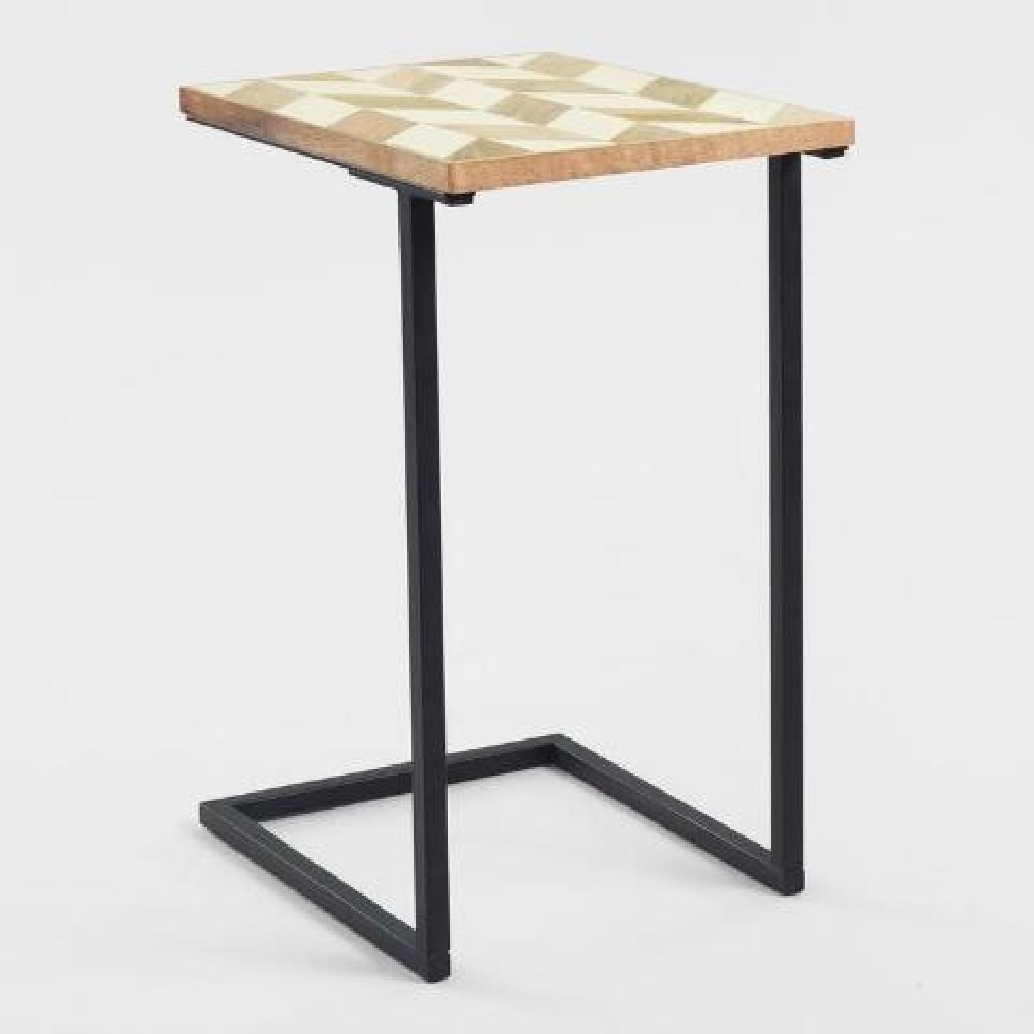 World Market Herringbone Laptop Table - image-3