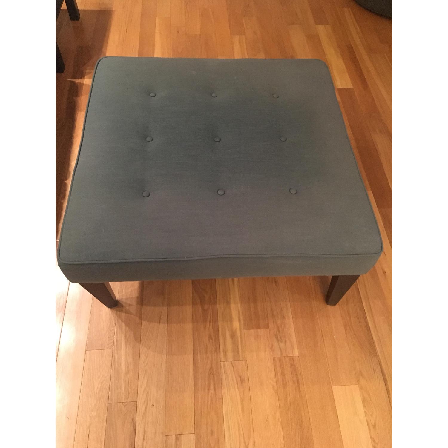 West Elm Tufted Ottoman - image-2