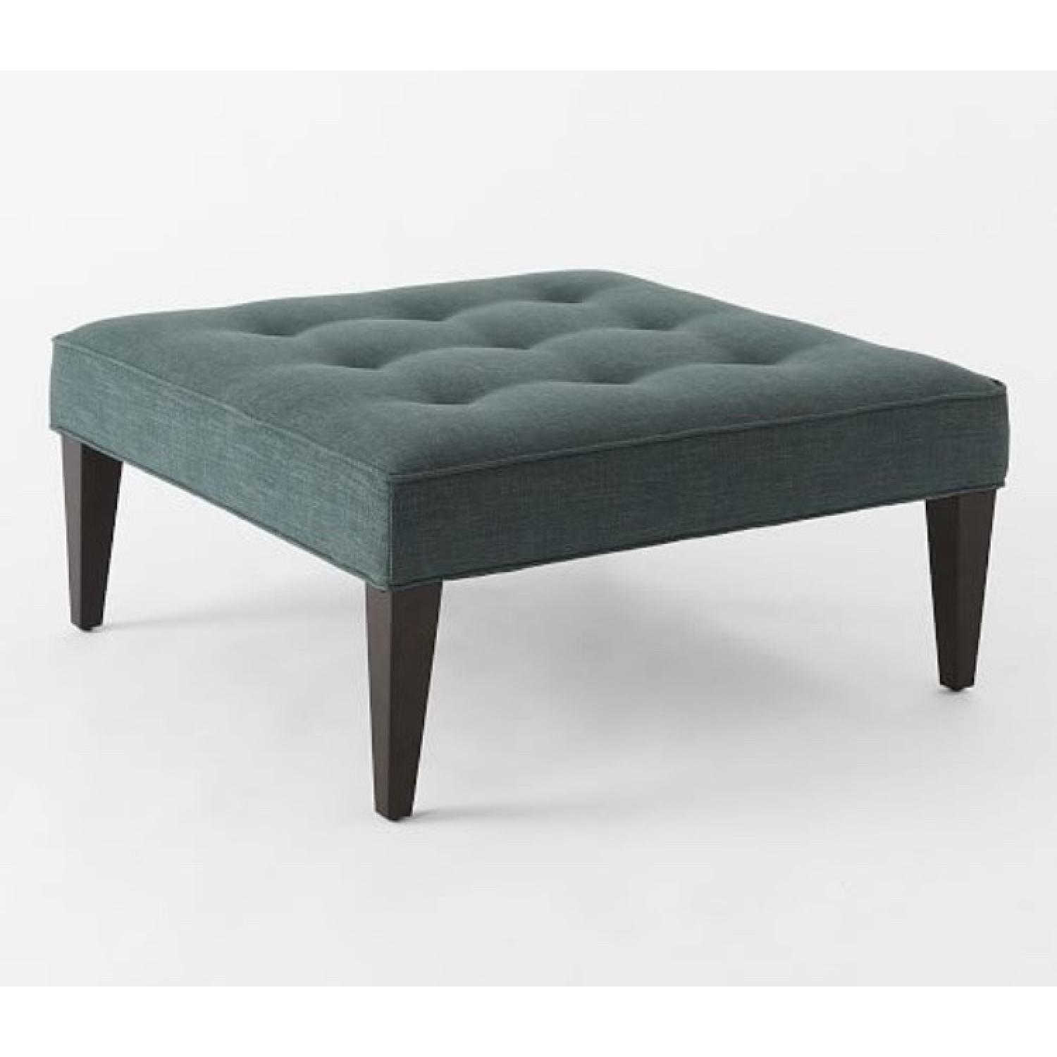 West Elm Tufted Ottoman - image-4