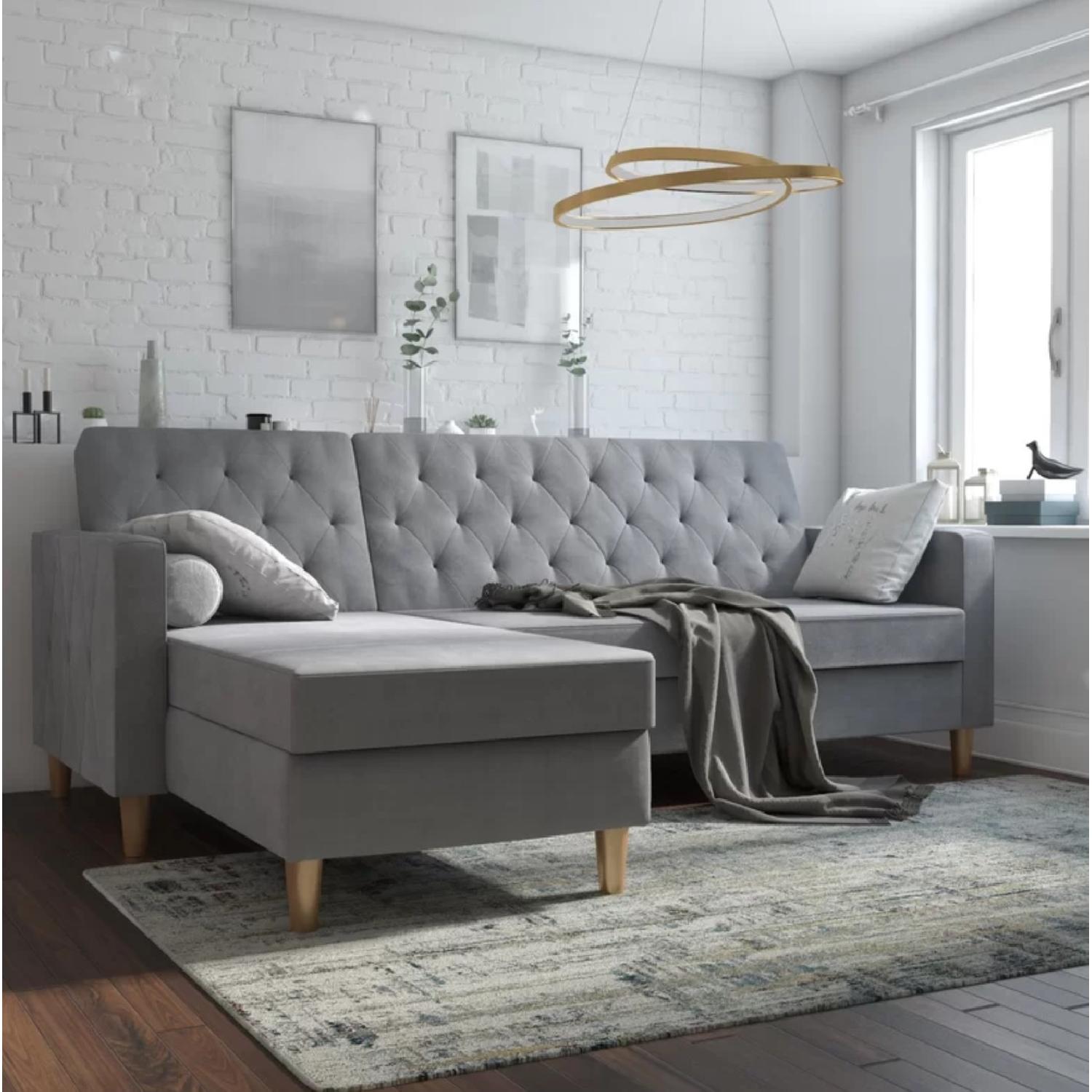 Liberty Reversible Sleeper Sectional Sofa - image-1