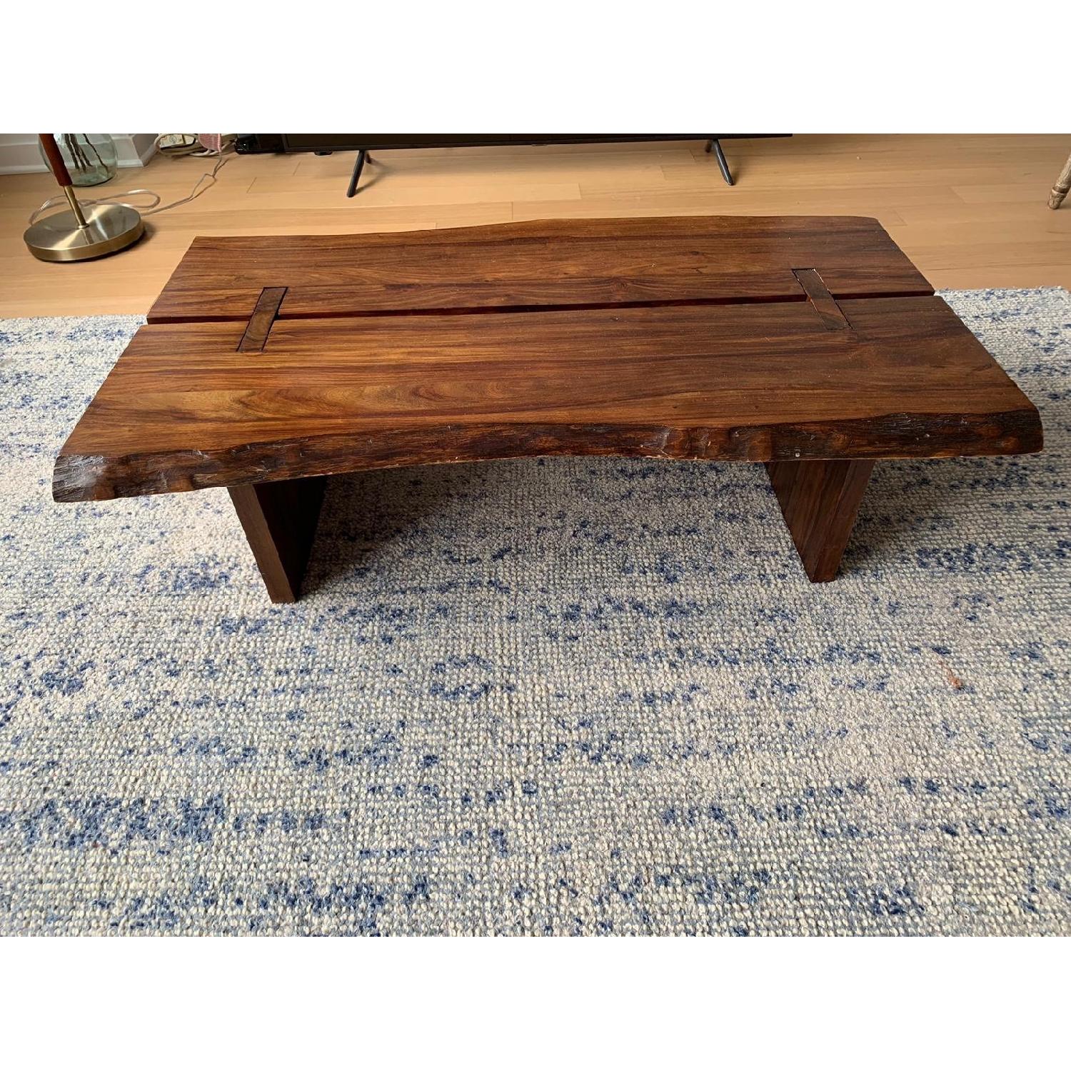 West Elm Mid-Century Modern Walnut Coffee Table - image-2