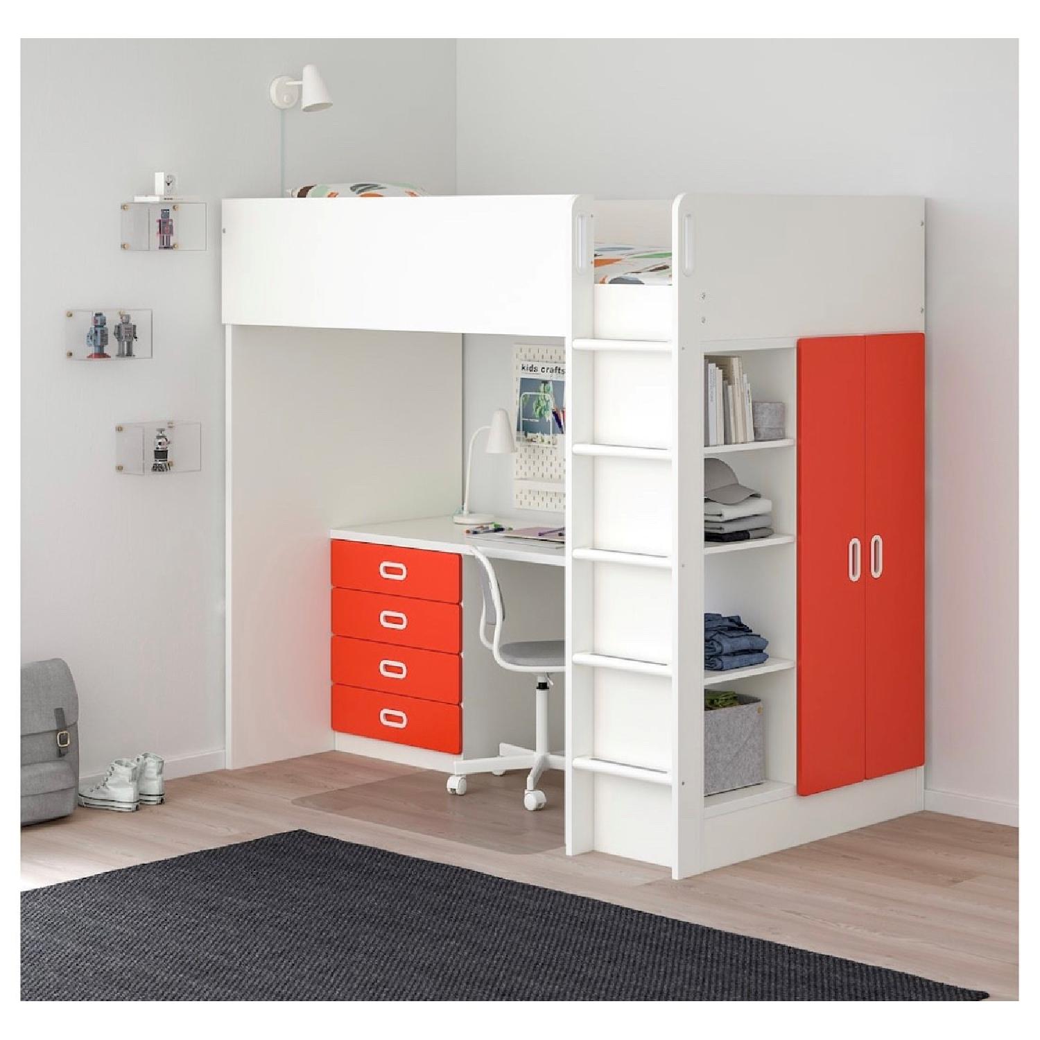 Ikea Stuva Kids 3-in-1 Loft Bed w/ Closet & Desk - image-3