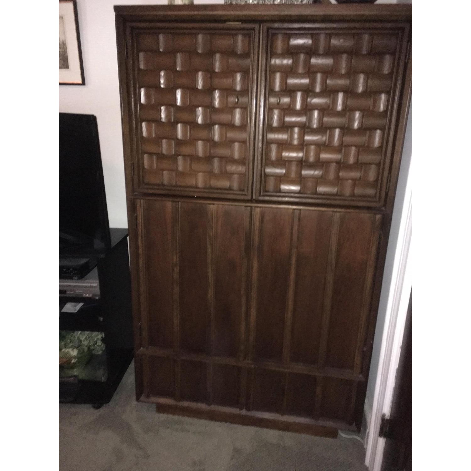 Bassett Vintage Walnut Armoire - image-2