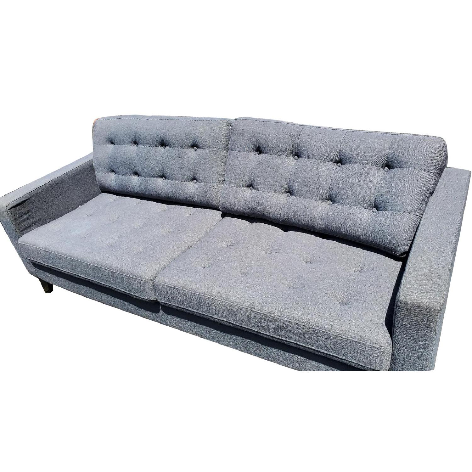 Pier 1 Nyle Collection Graphite Gray Sofa + 4 Chairs - image-0