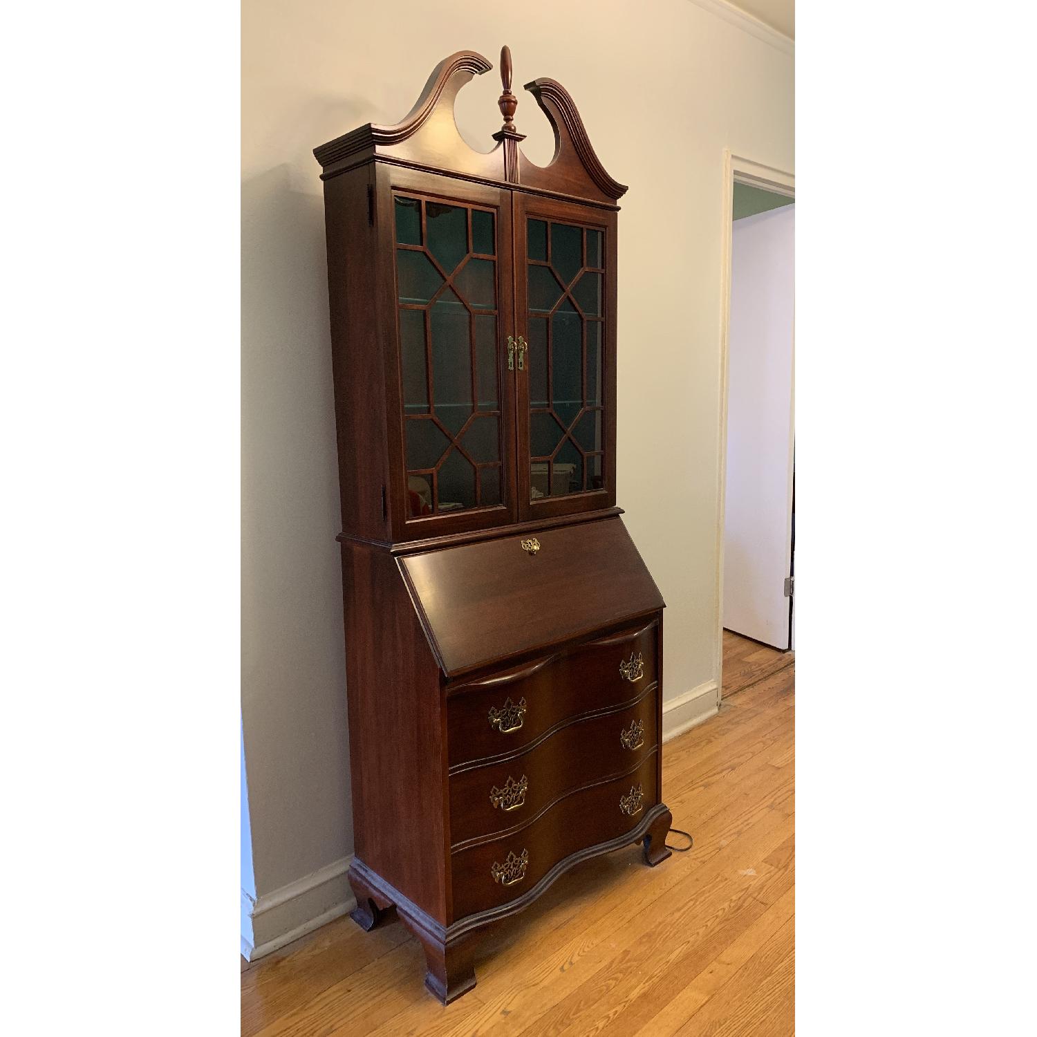 Antique Mahogany Secretary Desk - image-1