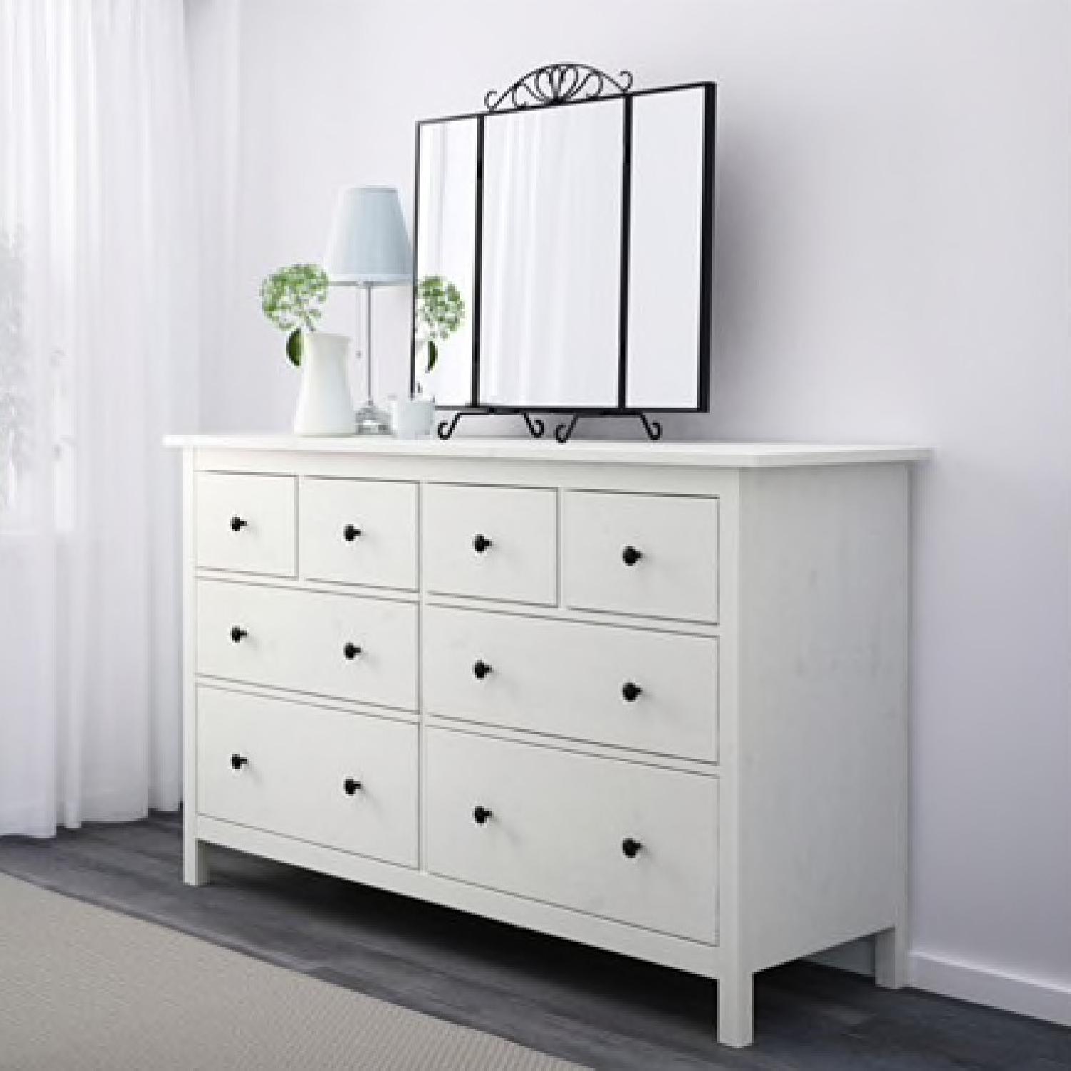 Ikea Hemnes 8-Drawer Dresser in White Stain - image-1