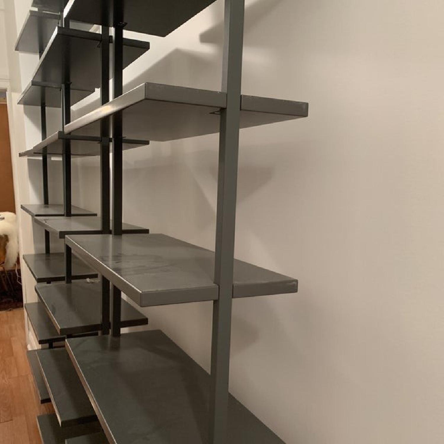CB2 Stairway Charcoal Narrow Bookcase - image-5