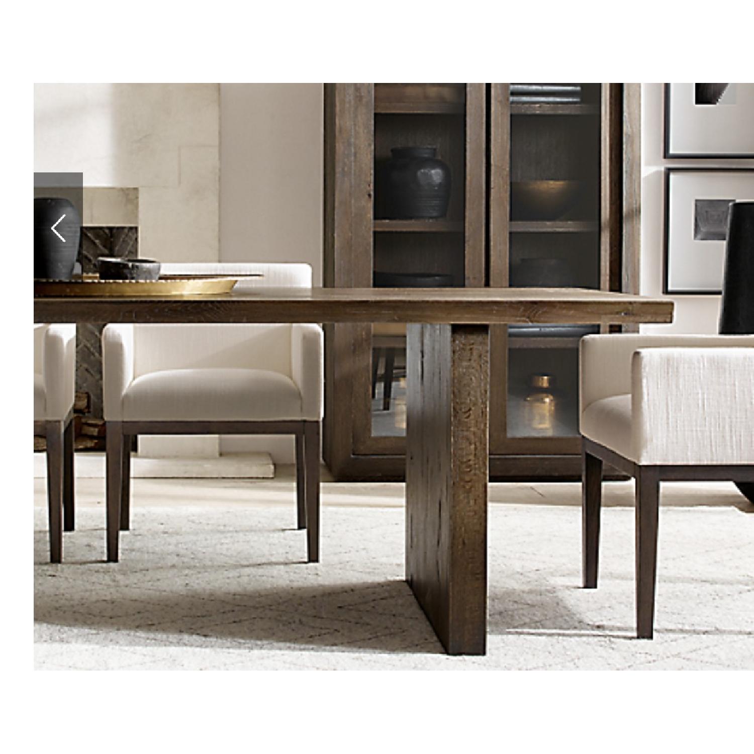 Restoration Hardware Reclaimed Oak Plank Dining Table - image-2