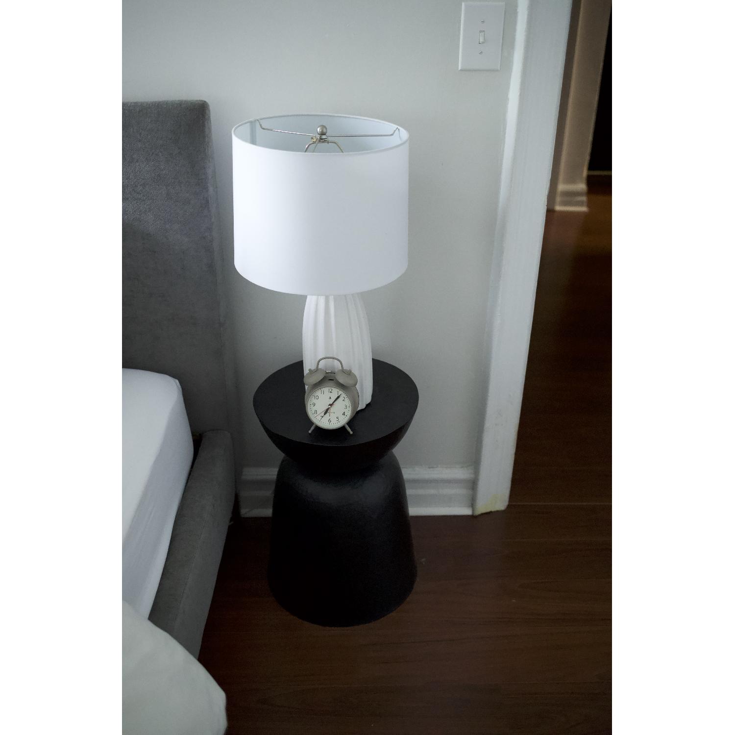 Crate & Barrel Ella White Table Lamps - image-1