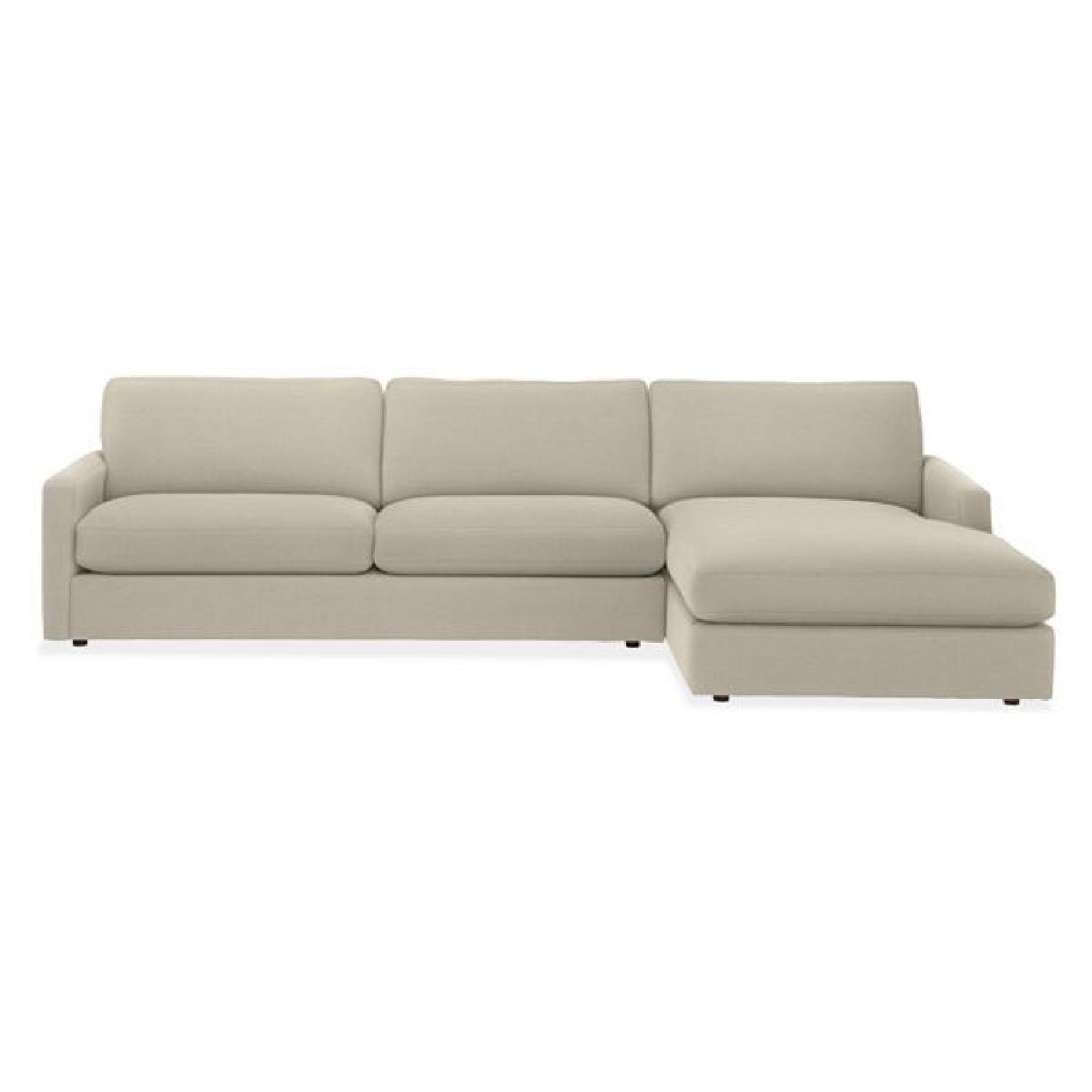 Room & Board Easton Right Chaise Sectional Sofa AptDeco