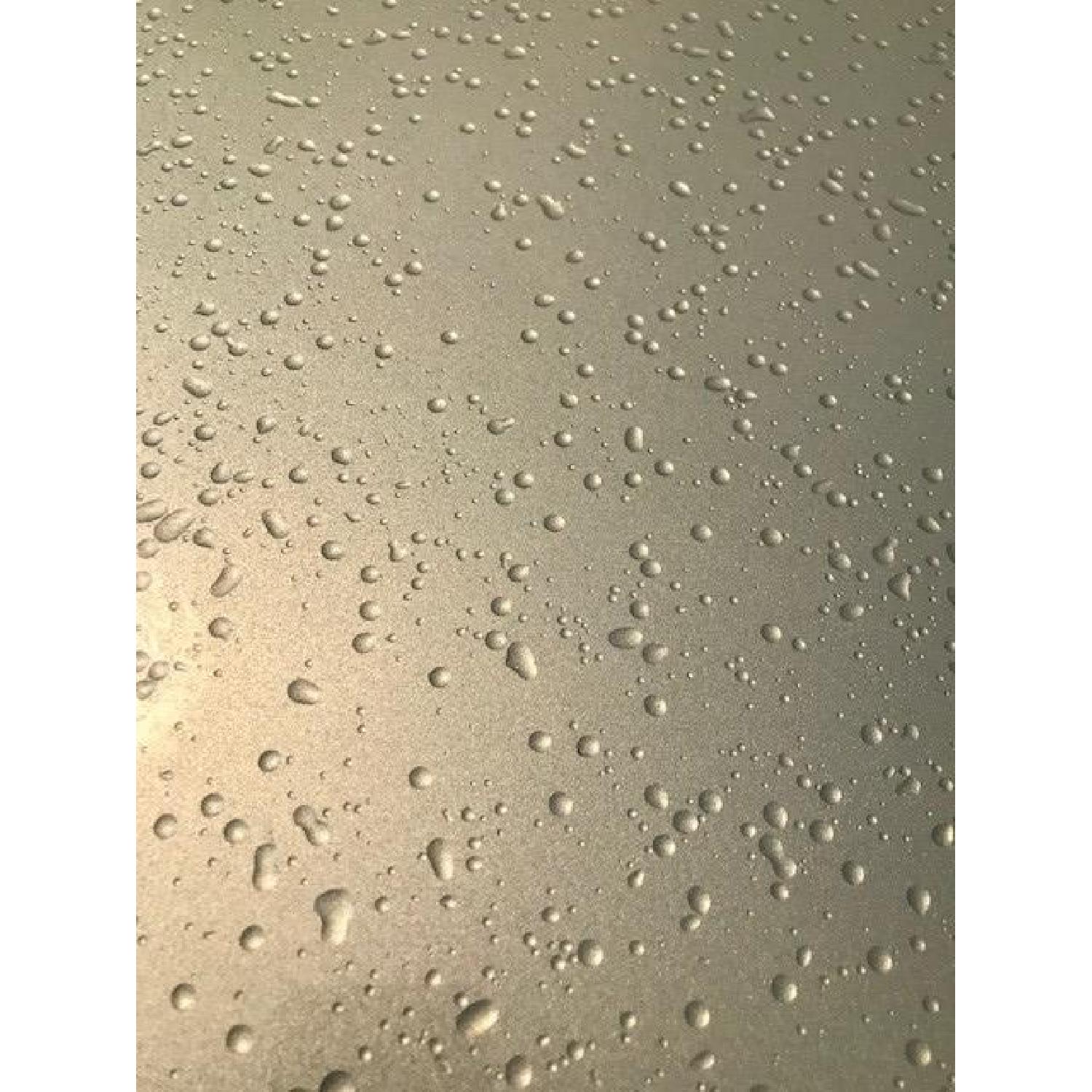 Expandable Glass Top/Marble Base Dining Table w/ 6 Chairs - image-7