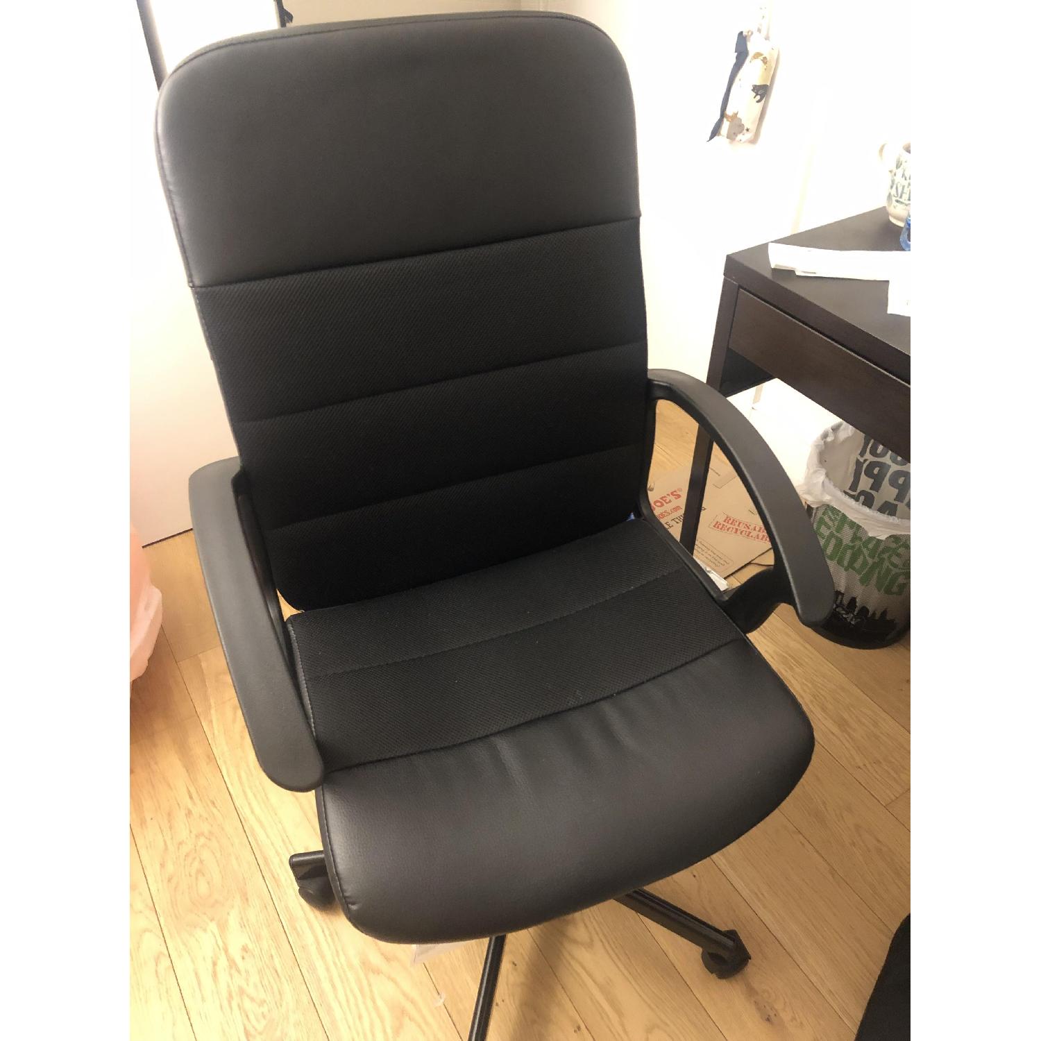 Ikea Renberget Black Swivel Chair - image-3