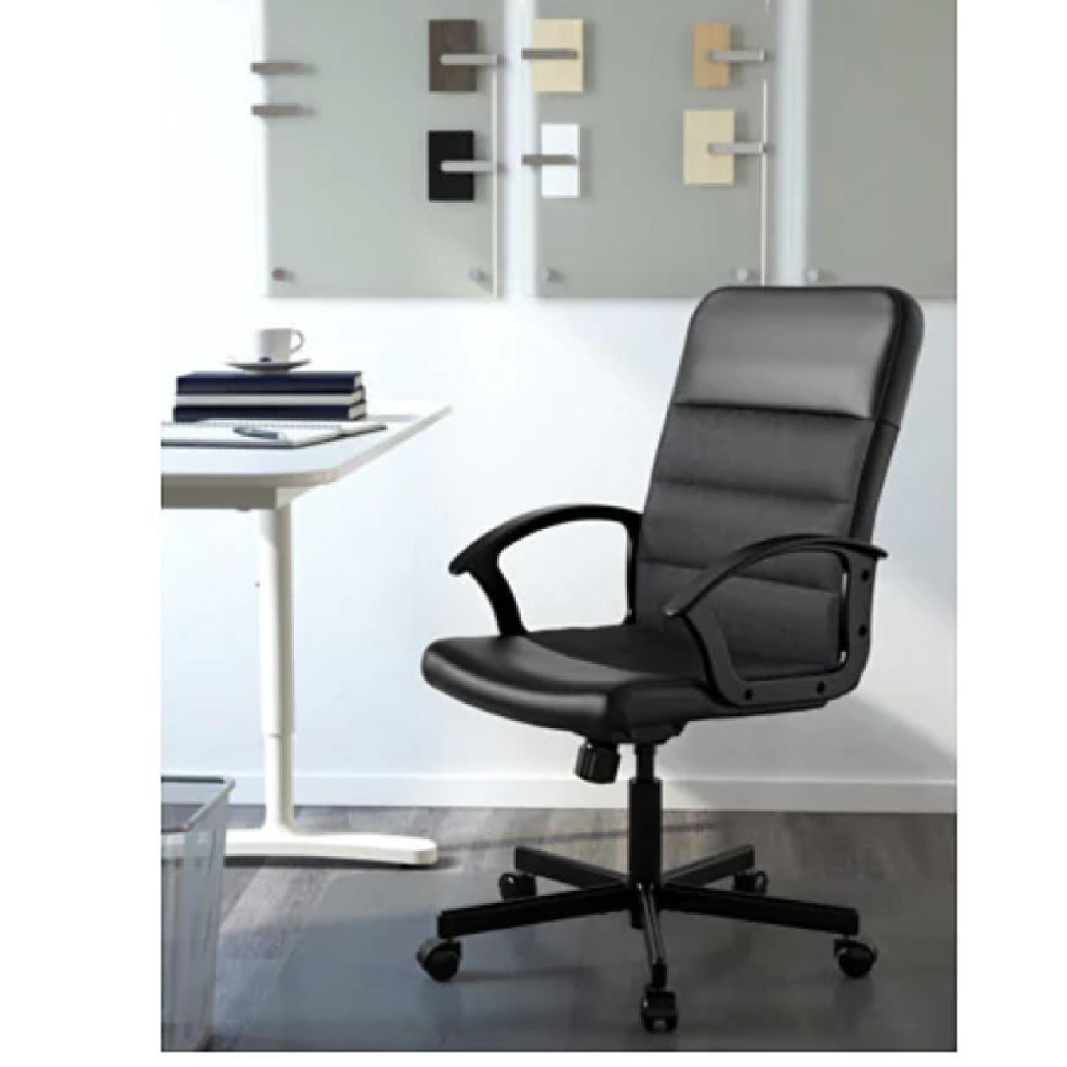 Ikea Renberget Black Swivel Chair - image-6