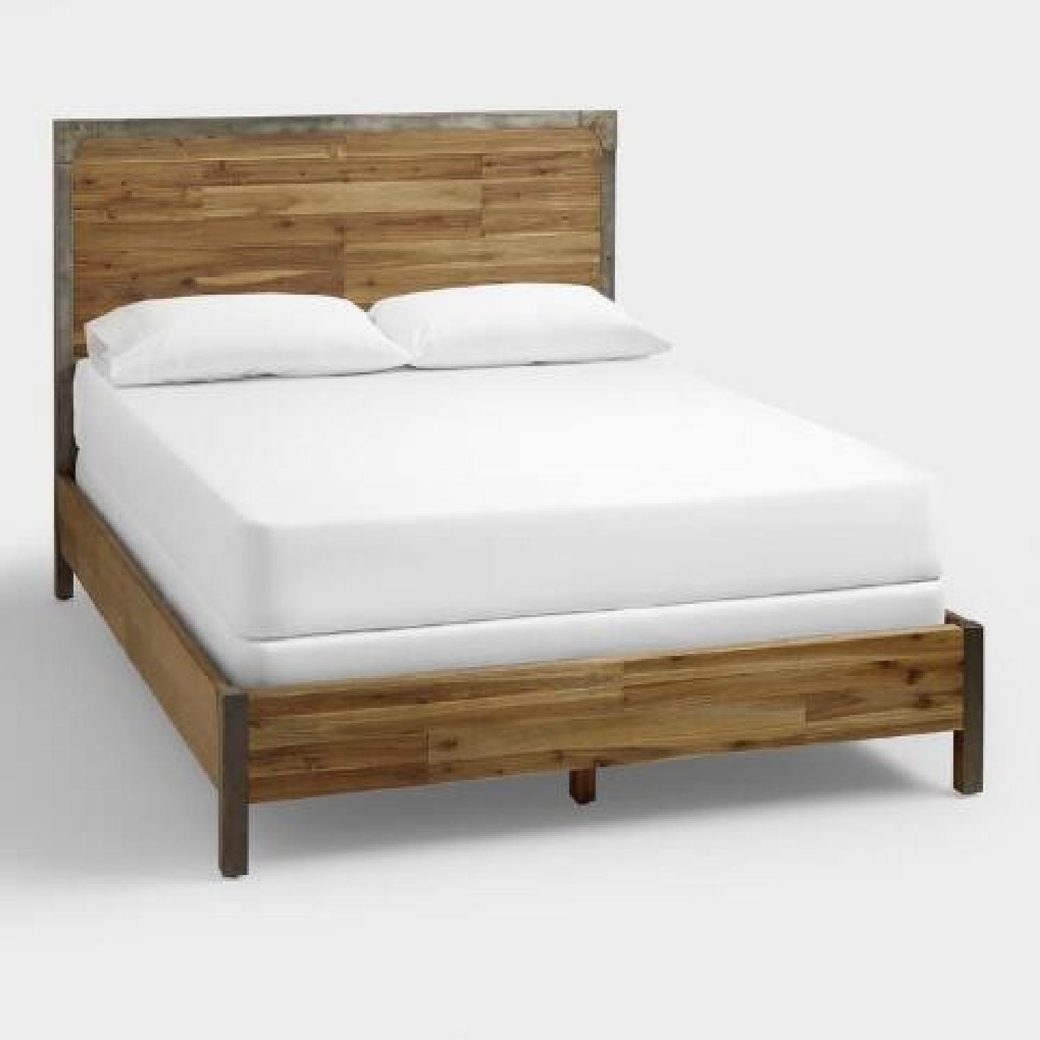 World Market Aiden Wood & Metal Bed AptDeco