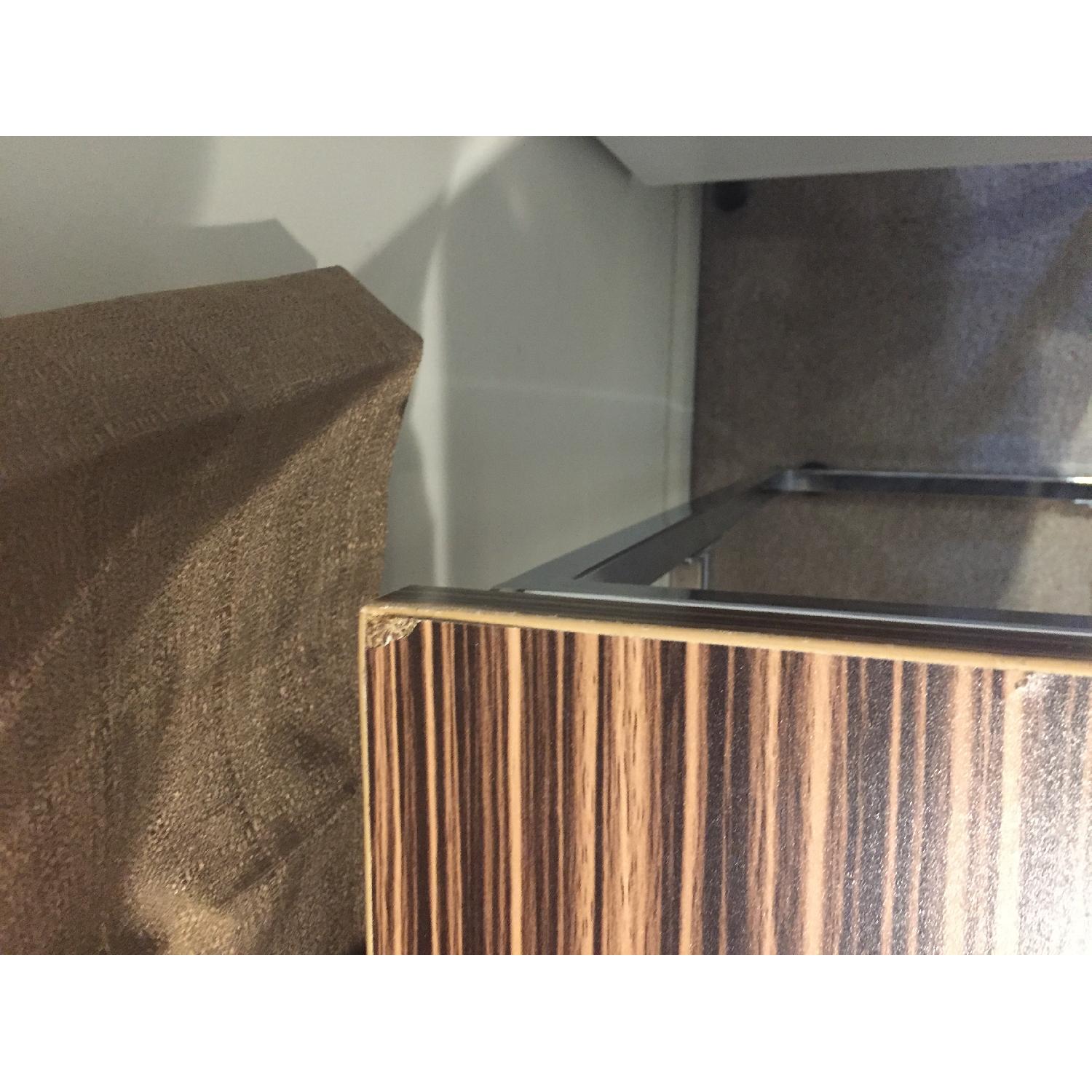 Steel Frame Desk w/ Wood Laminate Top & 2-Drawers - image-3